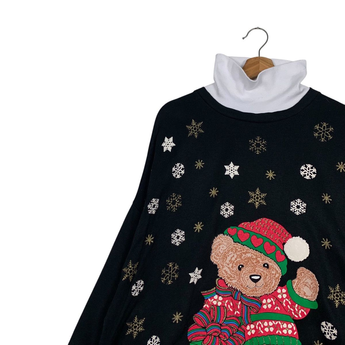 Vintage NUT CRACKER Teddy Bear Graphics Sweater #2321-C104 Size XL / US 12-14 / IT 48-50 - 6 Thumbnail