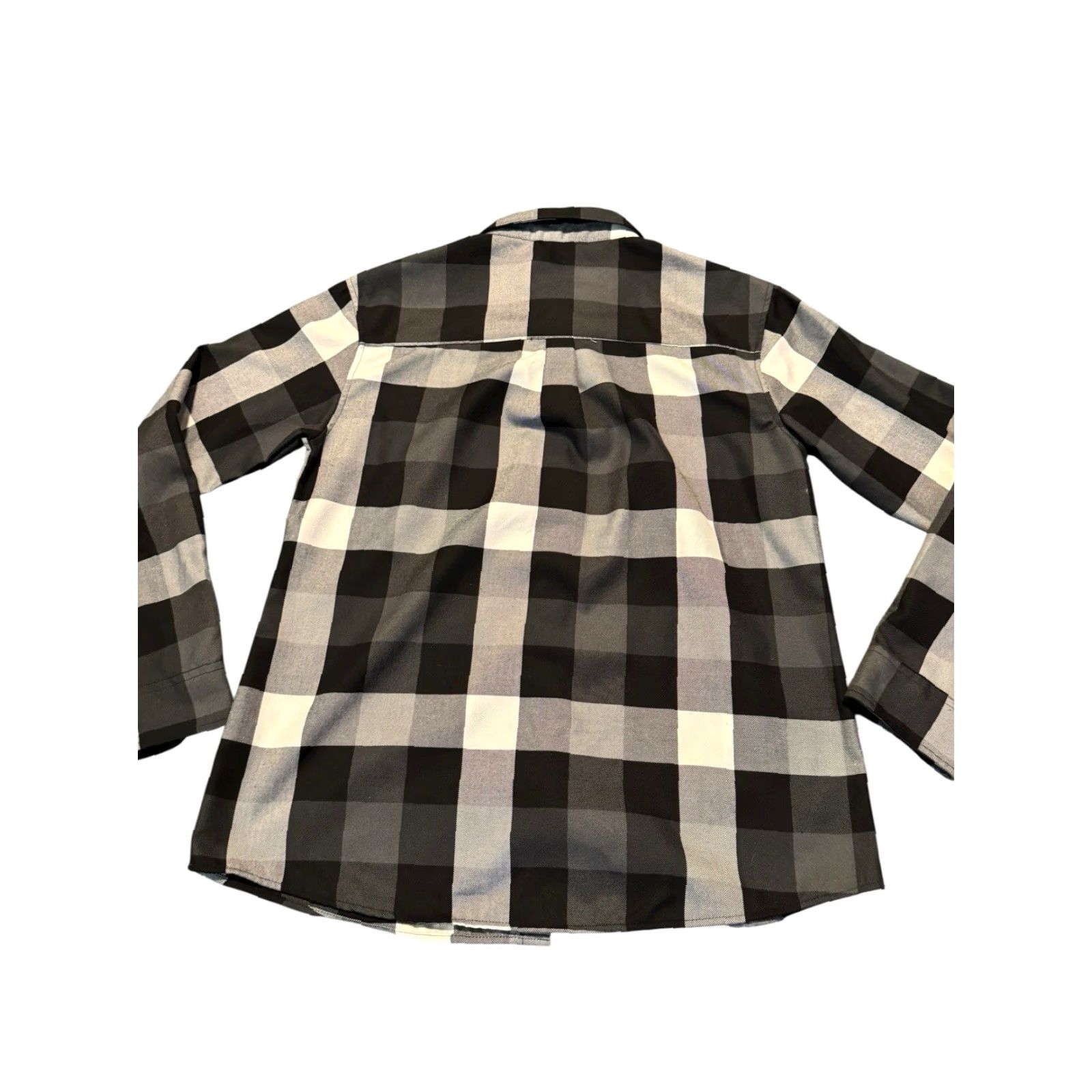Vintage Dixxon Flannel Co The Finish Line Mens XL Button-Up Shirt Black White Gray Plaid Long Sleeve Collared Casual Workwear All Seasons Size US XL / EU 56 / 4 - 7 Thumbnail