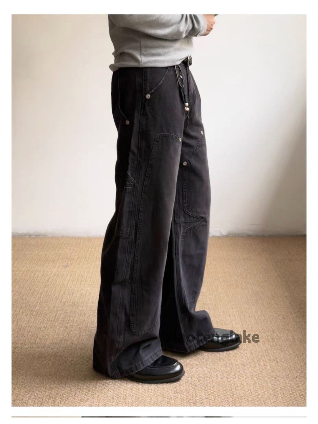Jean Custom double knee faded cleanfit yuppie jeans Size US 28 / EU 44 - 4 Thumbnail