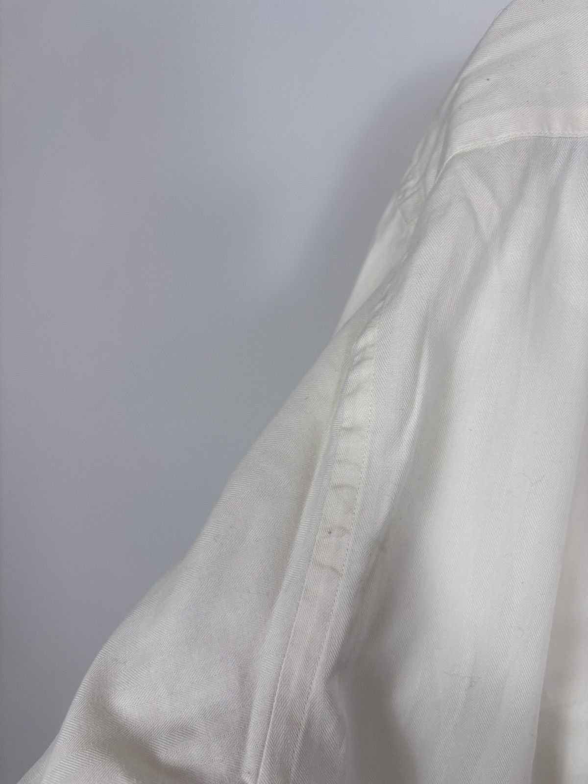 Lanvin Lanvin Classique Vintage Men’s Herringbone Button Up Shirt Size US XXL / EU 58 / 5 - 23 Thumbnail