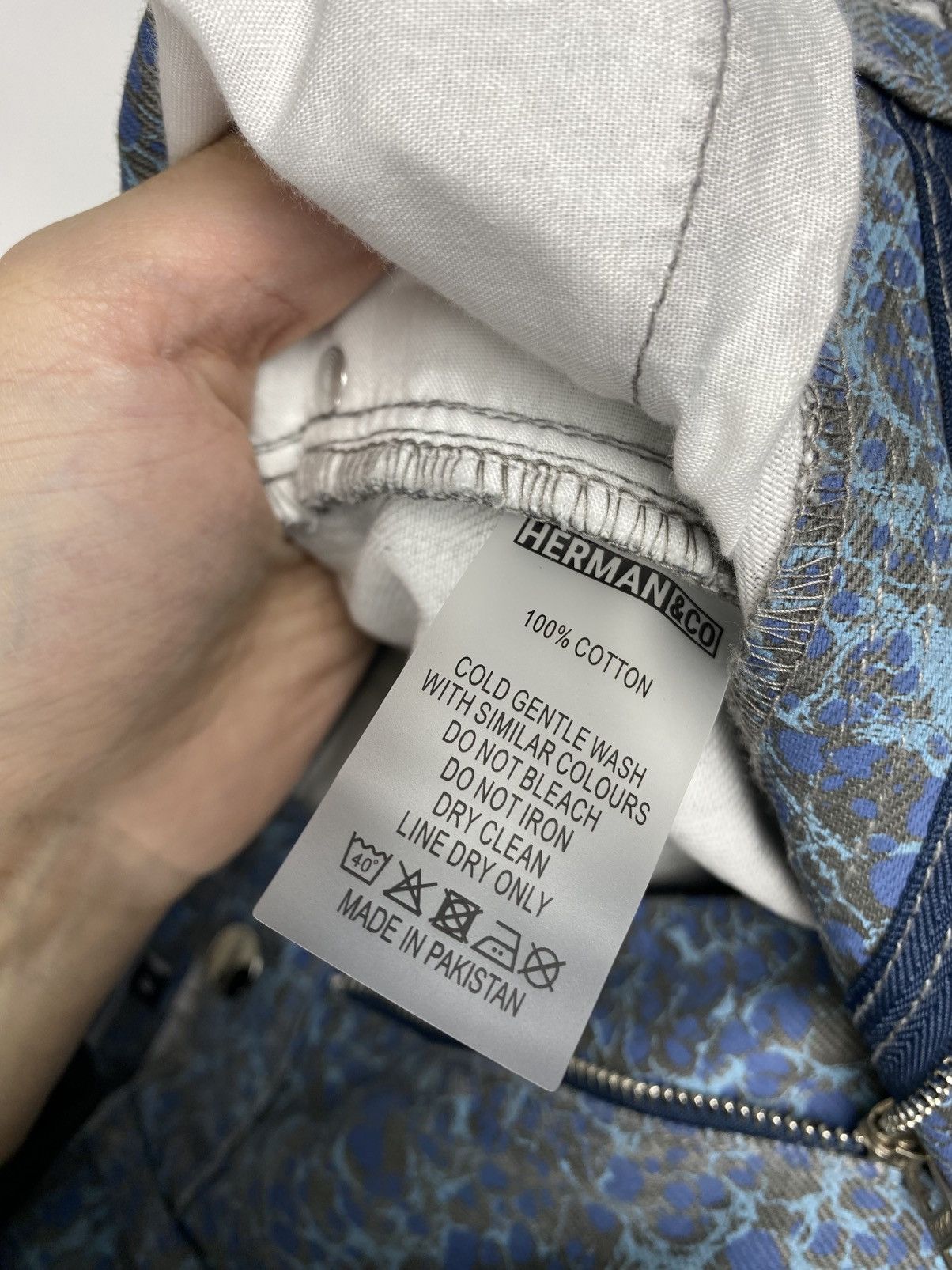 Other Herman&Co Camouflage Blue Denim Jeans Men size M Size US 32 / EU 48 - 13 Thumbnail