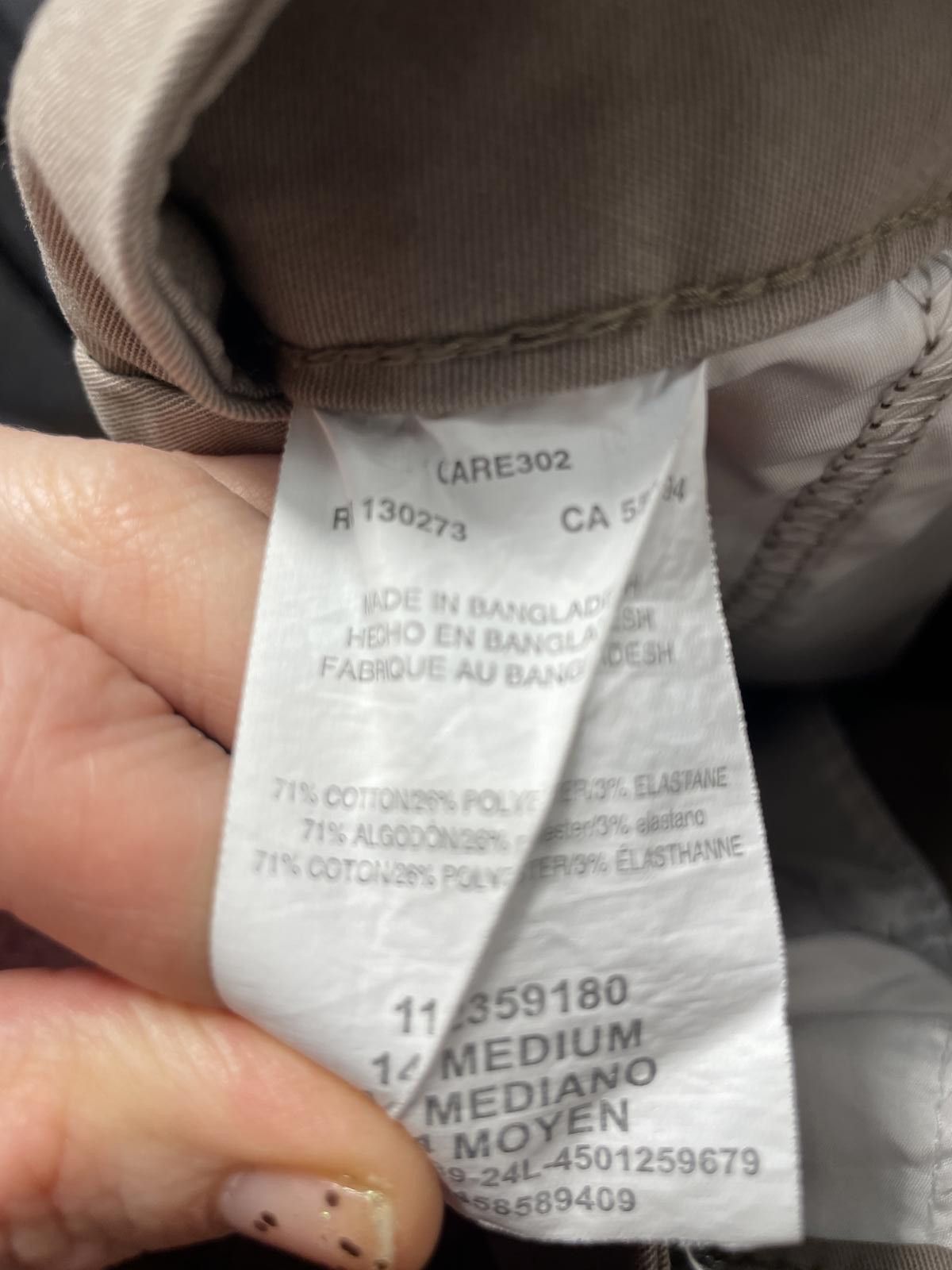 Lee Lee Khaki Dress Pants Women's 14 Tan Beige Wide Leg Minimal Size 36" / US 14 / IT 50 - 4 Thumbnail