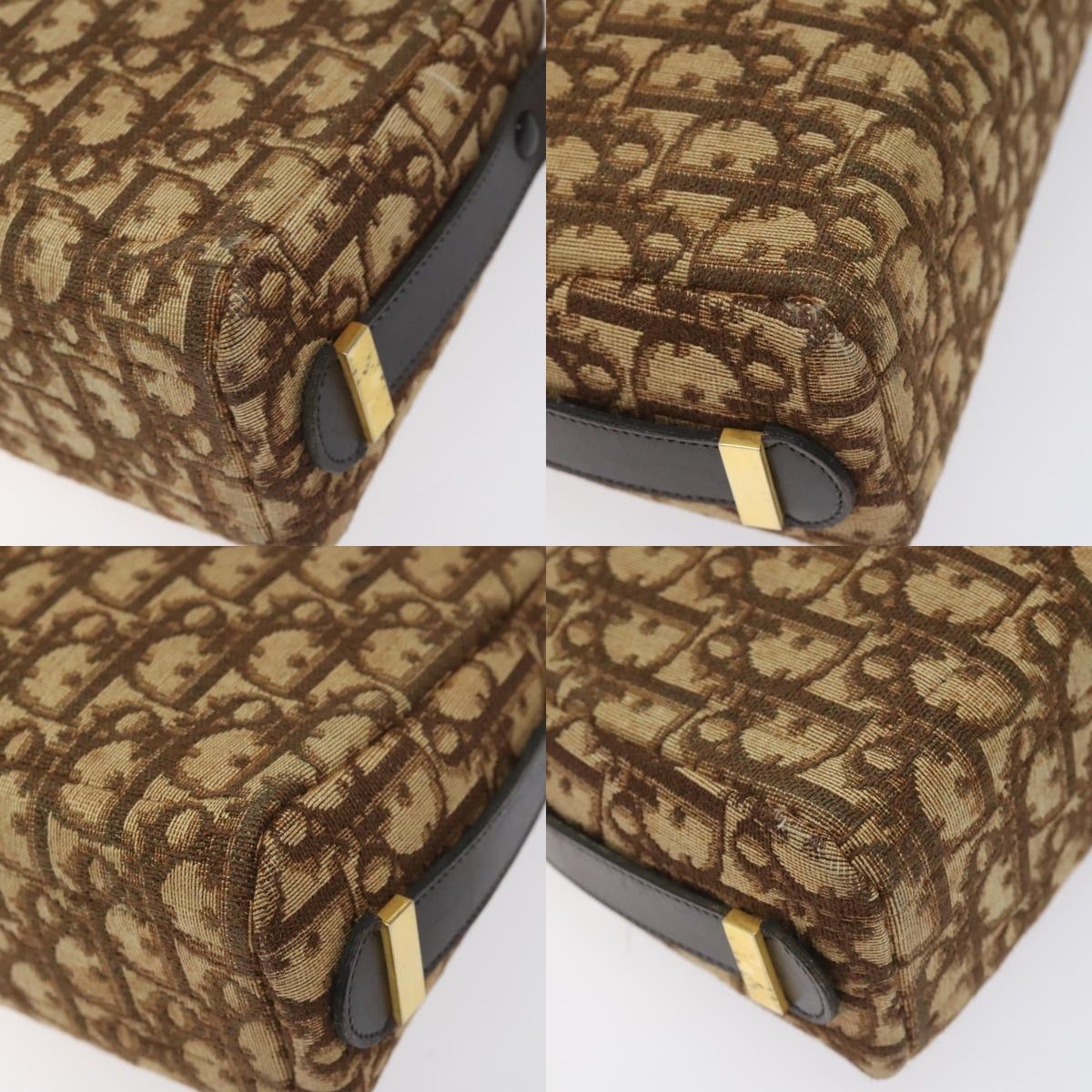 Dior DIOR Trotter Canvas Shoulder Bag Brown Gold Size ONE SIZE - 10 Thumbnail
