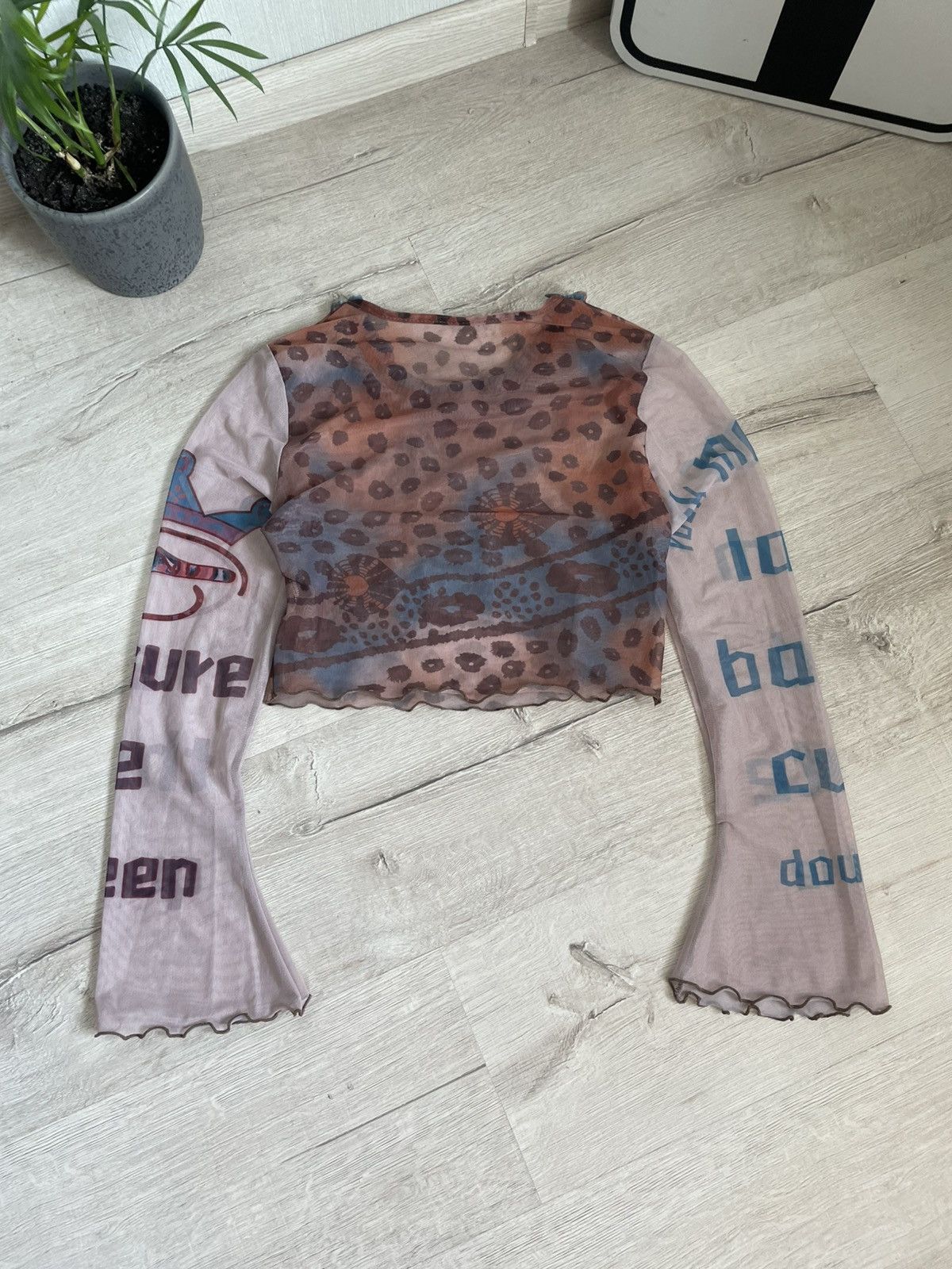Hysteric Glamour Rare Vintage Mesh Top Leopard Jean Paul Gaultier Style Y2k Size S / US 4 / IT 40 - 11 Thumbnail