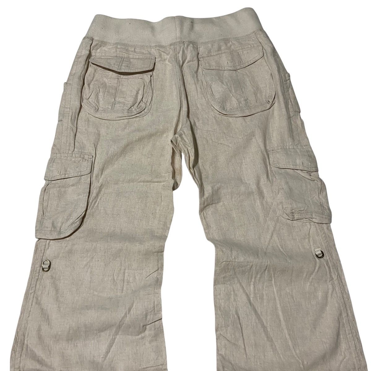 GOA GOA Flared Cargo Linen Pants Size US 31 - 8 Thumbnail