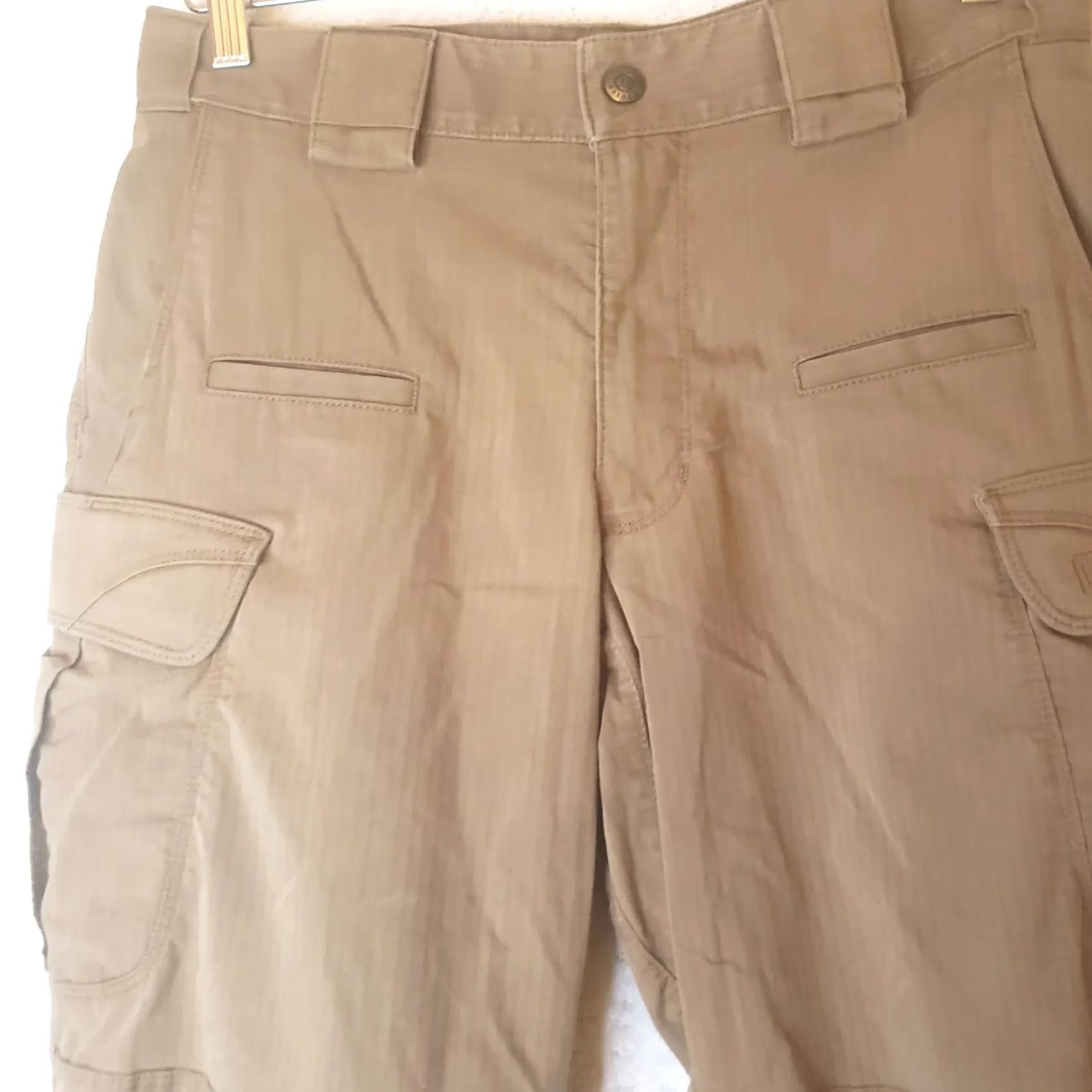 Vintage 5.11 Tactical Brush Guard Canvas Field Pants Men 30x29 Brown Tan Casual Workwear Belt Loops Pockets Logo Size US 30 / EU 46 - 2 Thumbnail