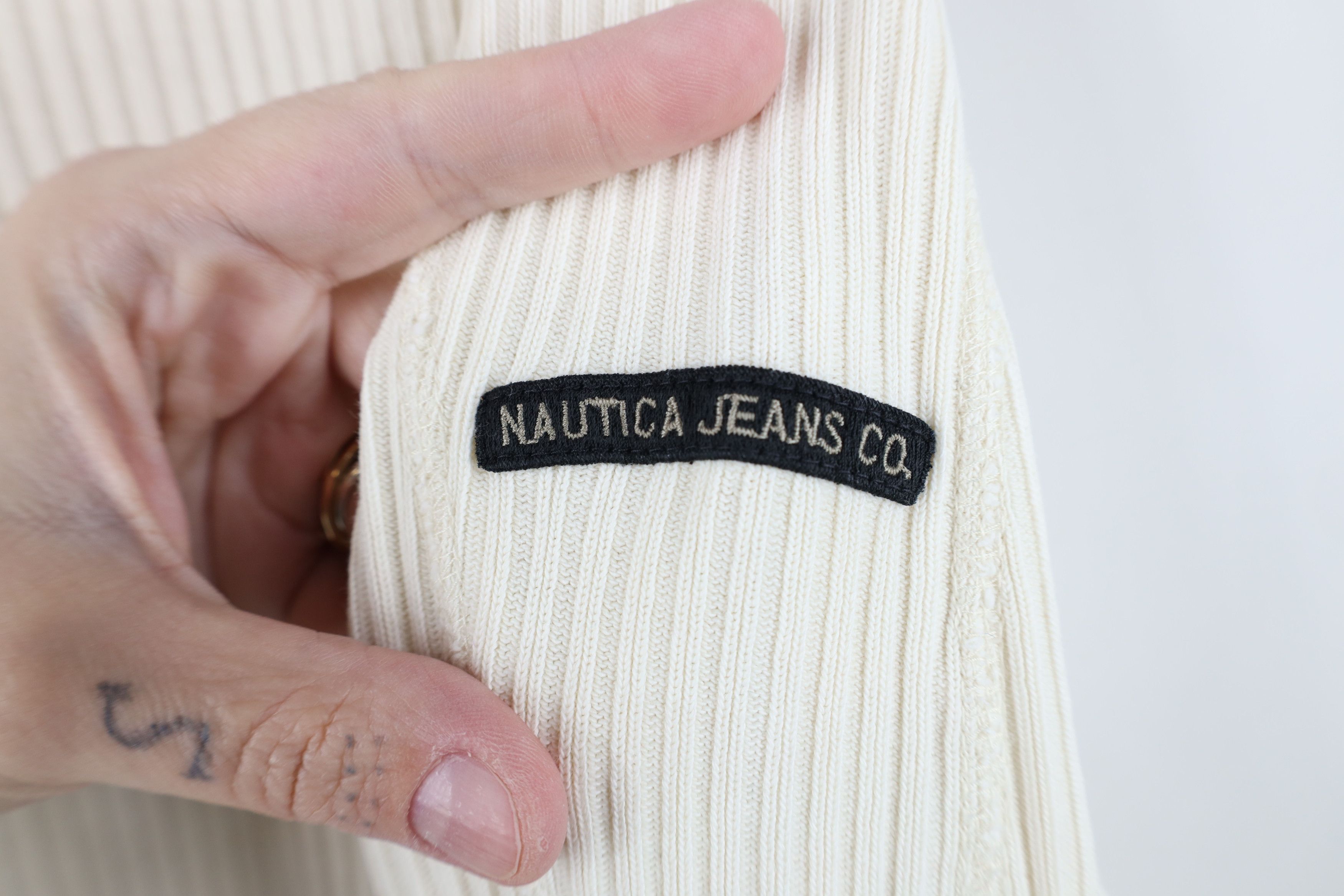 Nautica Vintage 90s Nautica Cotton Ribbed Knit Long Sleeve T-Shirt Size US M / EU 48-50 / 2 - 4 Thumbnail