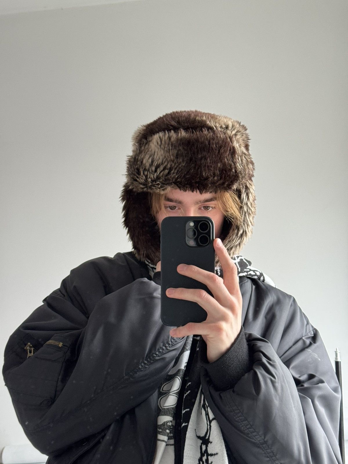 If Six Was Nine Vintage 80-90s Trapper Real Rabbit Fur Hat Ushanka Winter Size ONE SIZE - 10 Thumbnail