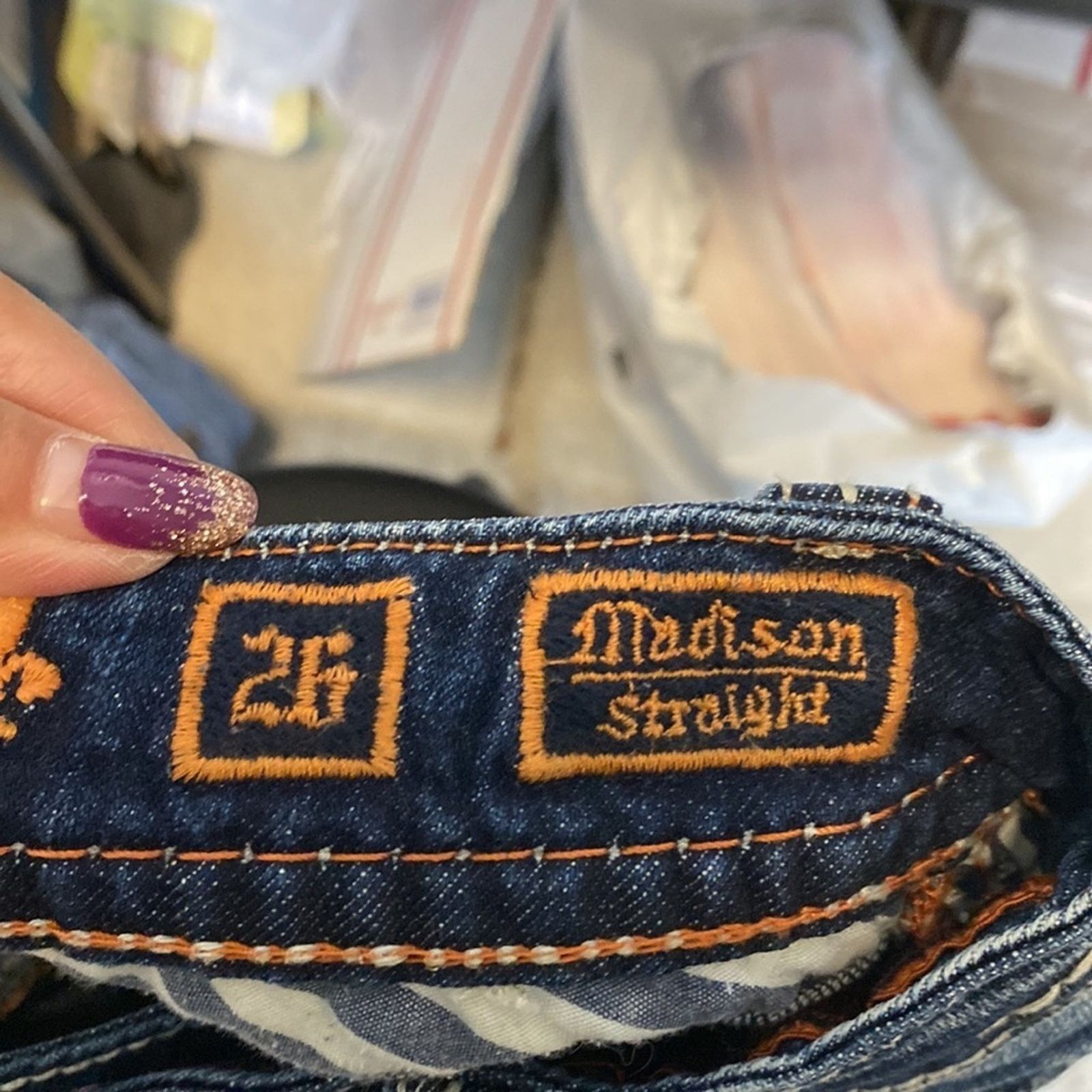 Rock Revival Rock Revival distressed Madison straight leg jeans size 26 Size 26" / US 2 / IT 38 - 6 Thumbnail