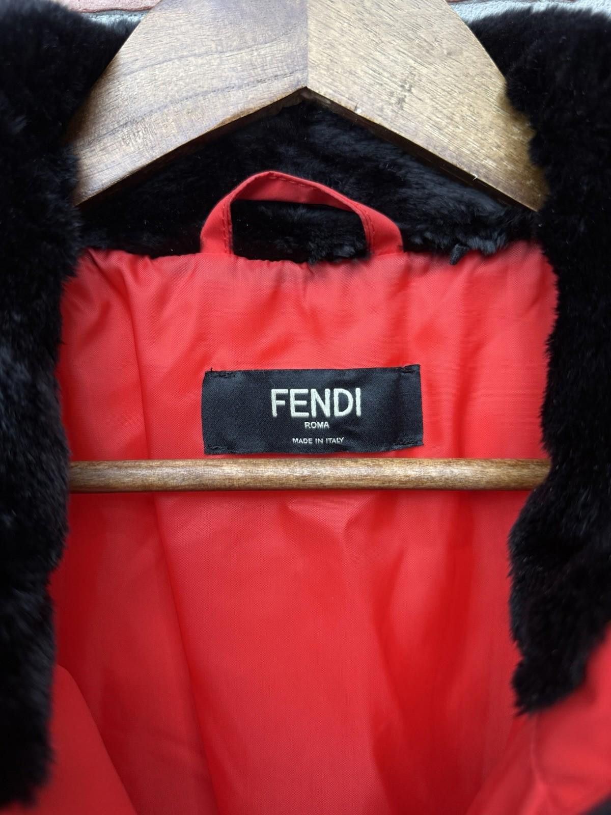 Fendi FENDI Men’s Red Down Jacket Mink Fur Coat (52) $1600 Size US L / EU 52-54 / 3 - 8 Thumbnail