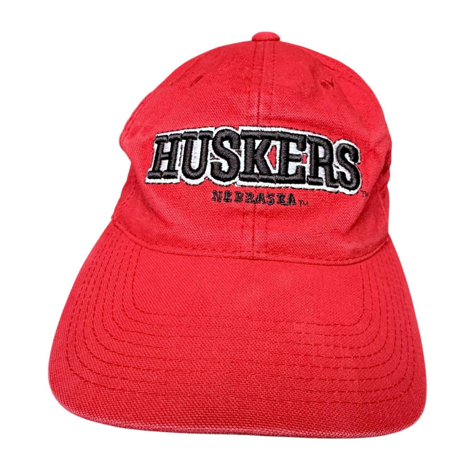 Sports Specialties Vintage Nebraska Huskers Embroidered Red Strapback Hat Cap Size ONE SIZE - 2 Thumbnail