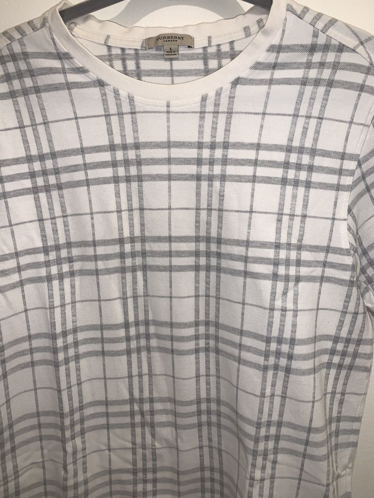 image of Men’S Burberry Shirt in White, Men's (Size Large)