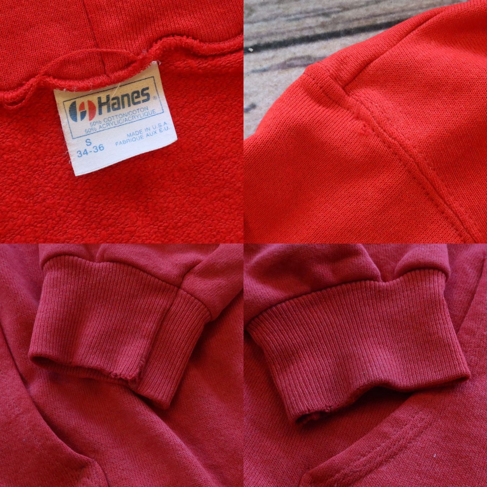 Hanes Vintage Hells Angel Zip Up Hoodie Sweatshirt Size S Red Men's Hanes Cotton Full Zip Swing Free Sonny Barger Era 70s 80s Style Mens Size US S / EU 44-46 / 1 - 9 Thumbnail
