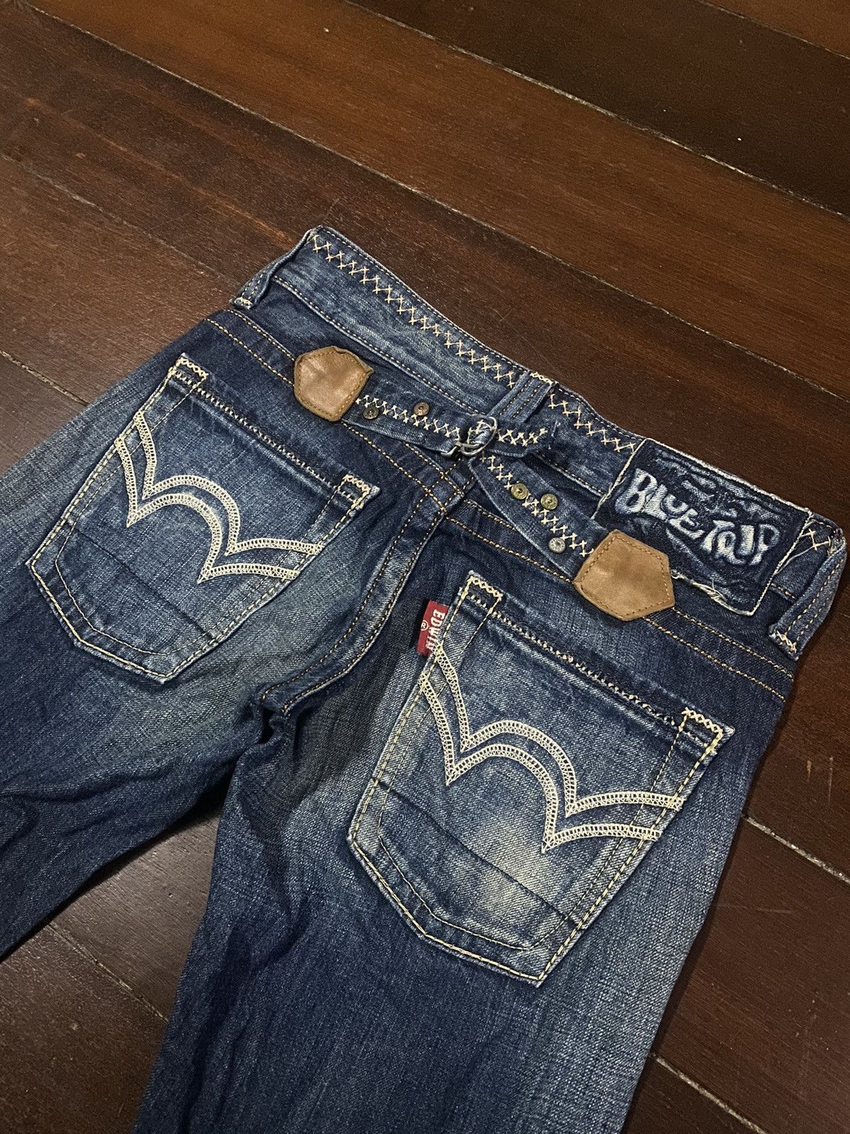 Designer × Edwin FIRE 🔥 EDWIN BLUE TRIP WIDE LEG BOOT CUT Size 30" / US 8 / IT 44 - 14 Thumbnail