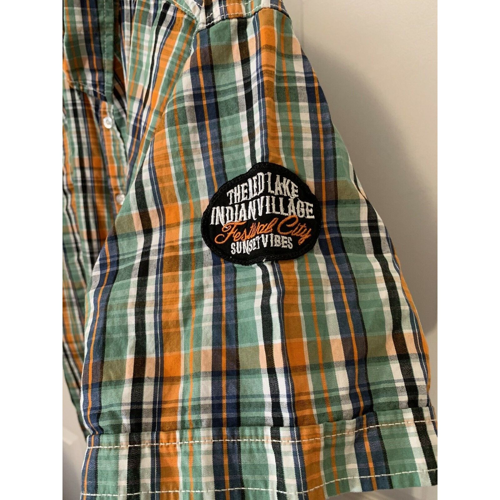 Other IDENTIC SUMMER CAMP MEN'S SHIRT SZ XXL ORANGE GREEN White Bl Size US XXL / EU 58 / 5 - 2 Thumbnail