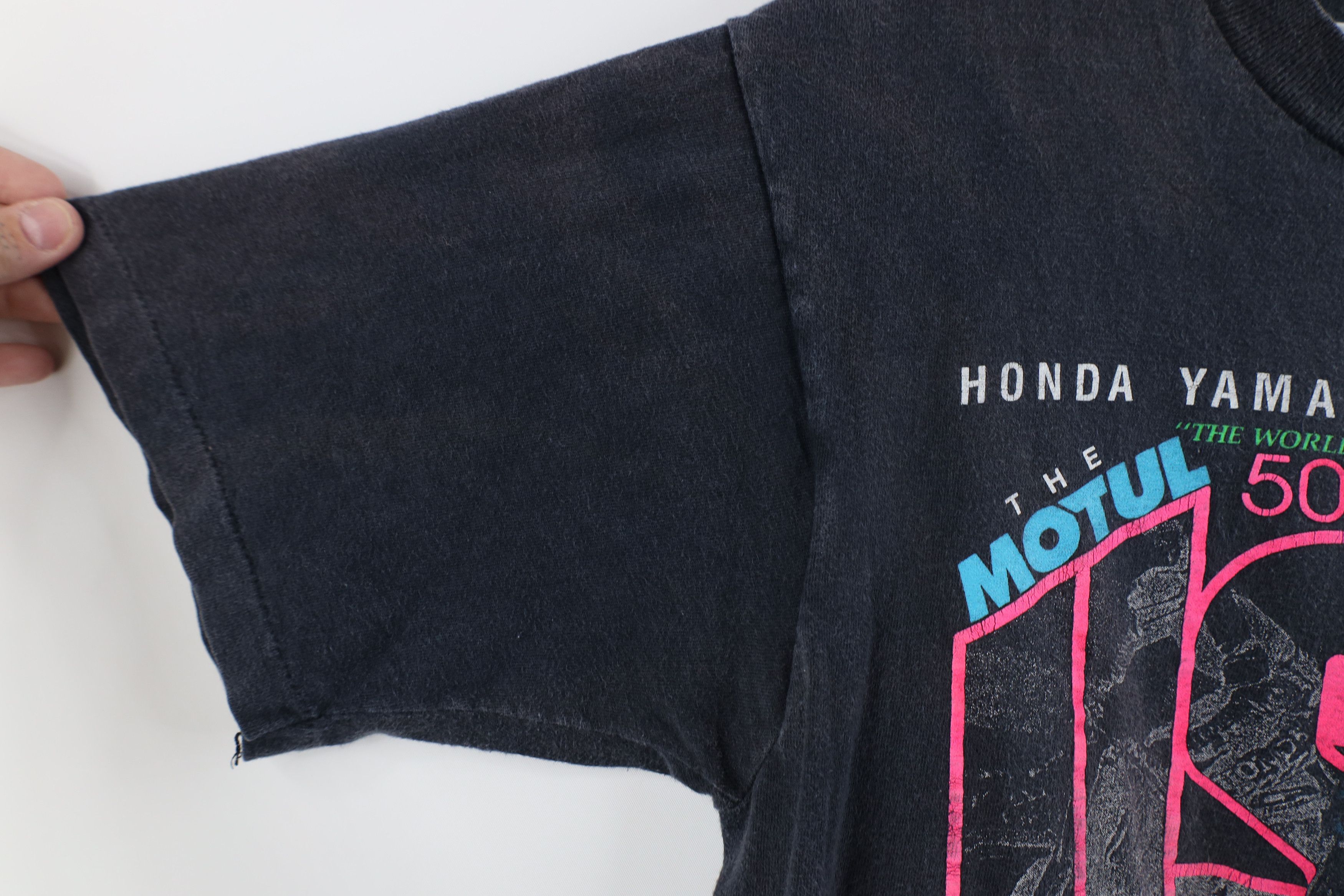 Vintage Vintage 90s Grand Prix of Motocross Racing T-Shirt USA Black Size US L / EU 52-54 / 3 - 8 Thumbnail