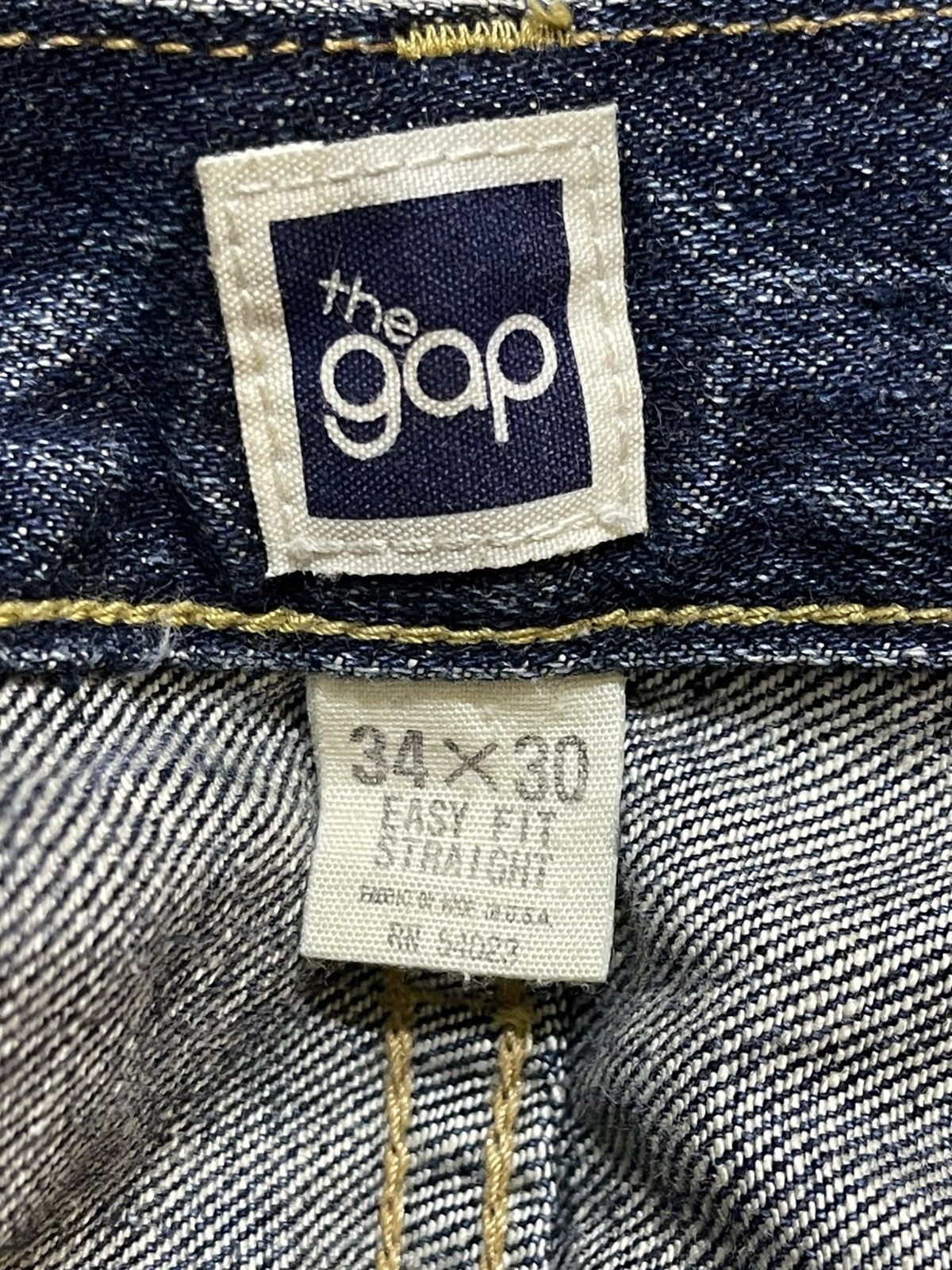 Gap Vintage 90s Gap Faded Mud Wash Distressed Wide Leg Baggy Size US 34 / EU 50 - 9 Thumbnail