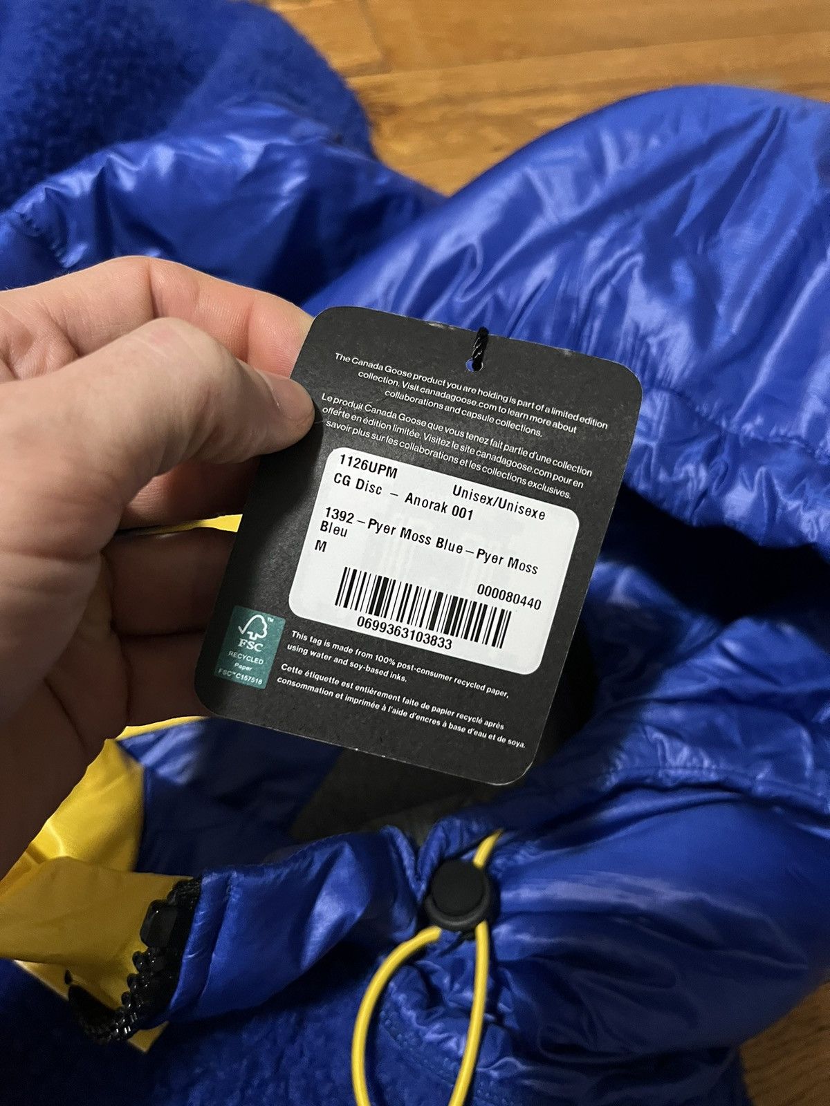 Canada Goose Canada Goose x Pyer Moss Puffer Fleece anorak CG disk blue M Size US M / EU 48-50 / 2 - 4 Thumbnail