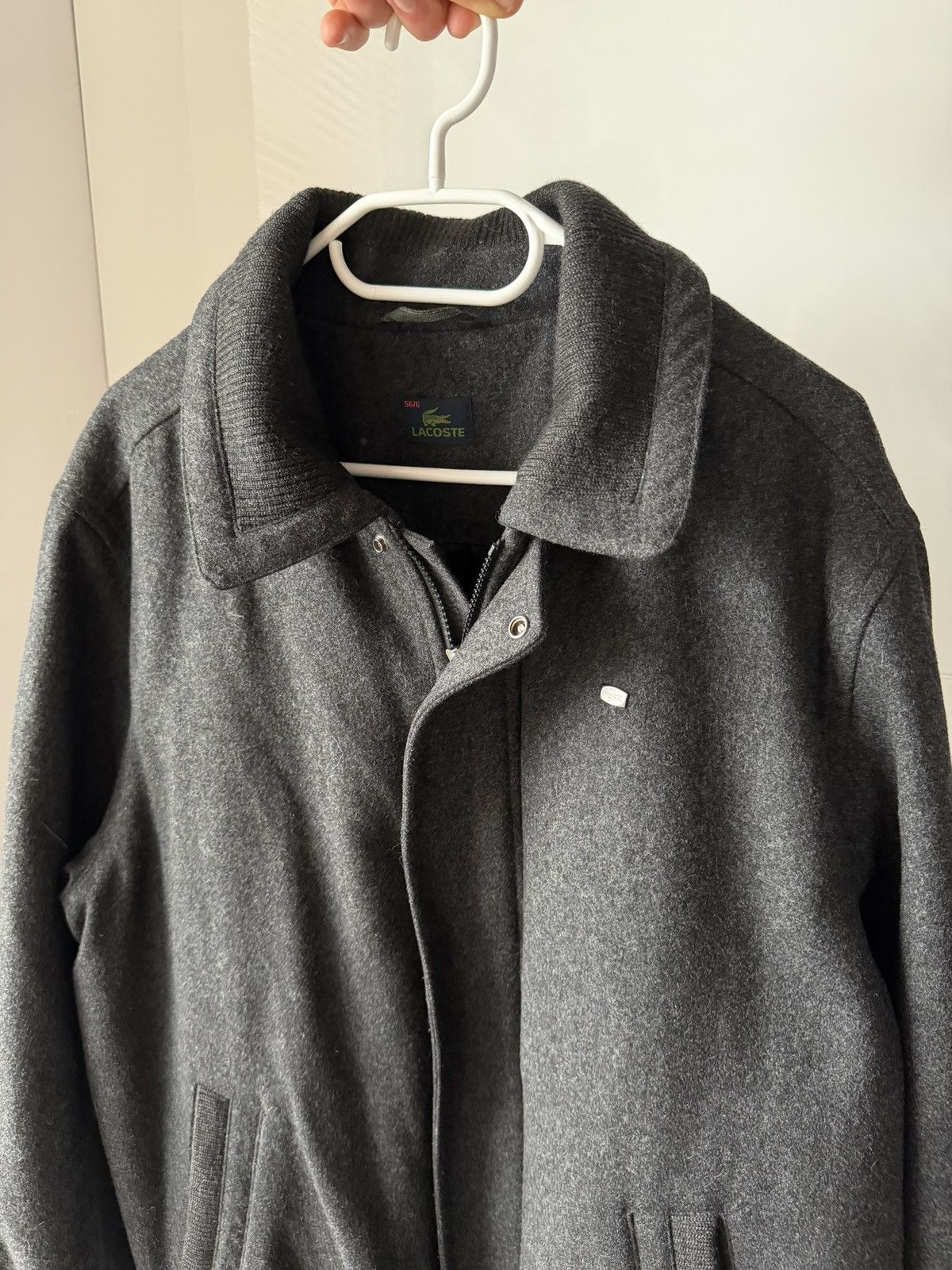 Lacoste Vintage Lacoste Laine Wool Men’s Luxury Coat Insulate Jacket Size US XL / EU 56 / 4 - 4 Thumbnail
