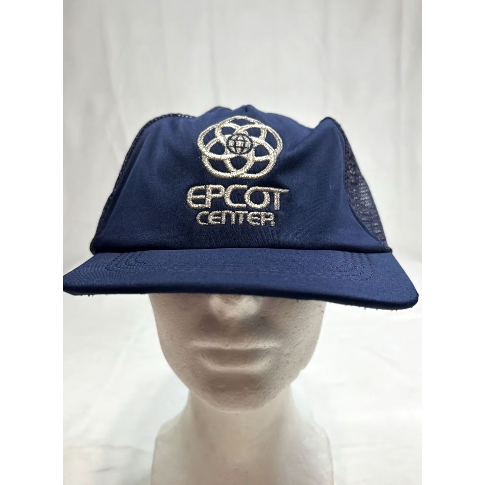 Vintage VINTAGE Disney Epcot Center Trucker SnapBack Hat Cap Blue Made In USA Mens Size ONE SIZE - 2 Thumbnail
