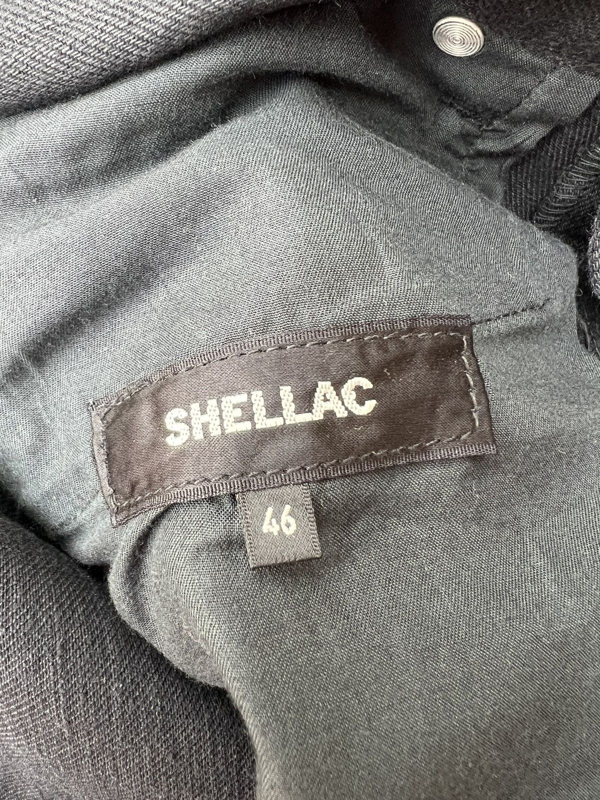 Shellac Shellac Japan Waxed Black Denim Bootcut Jeans Size US 29 - 23 Thumbnail