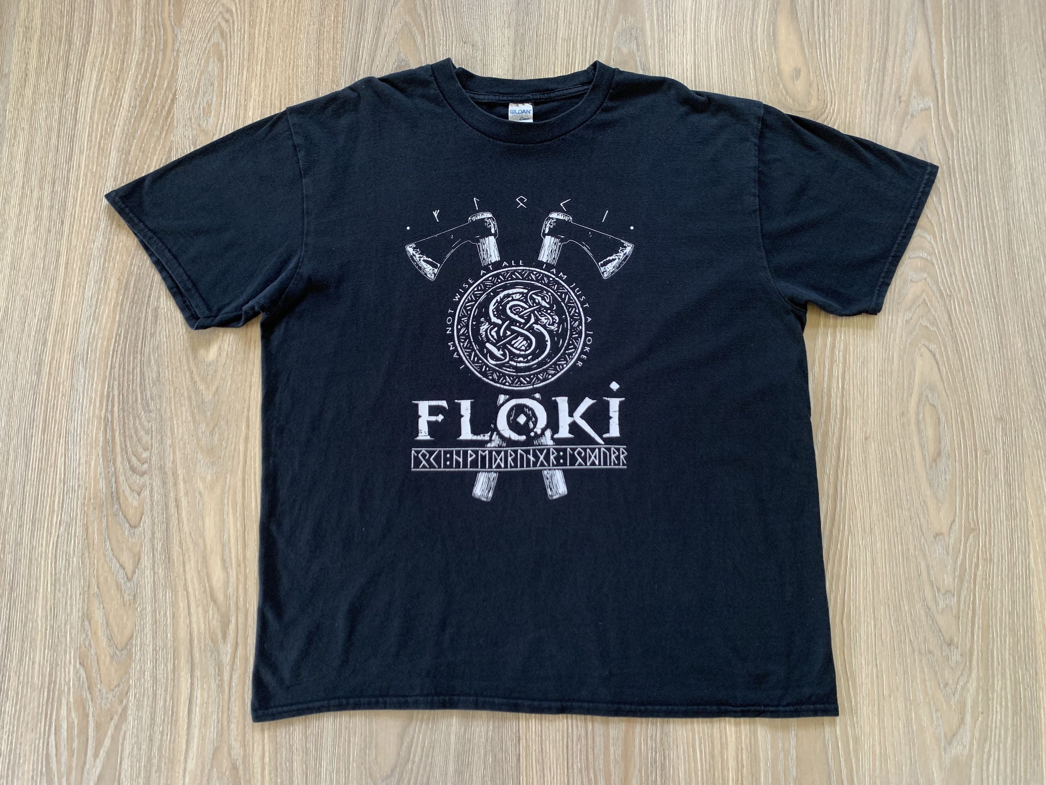 Gildan × Other Vintage Ghotic Floki Black T Shirt Size US XL / EU 56 / 4 - 2 Thumbnail