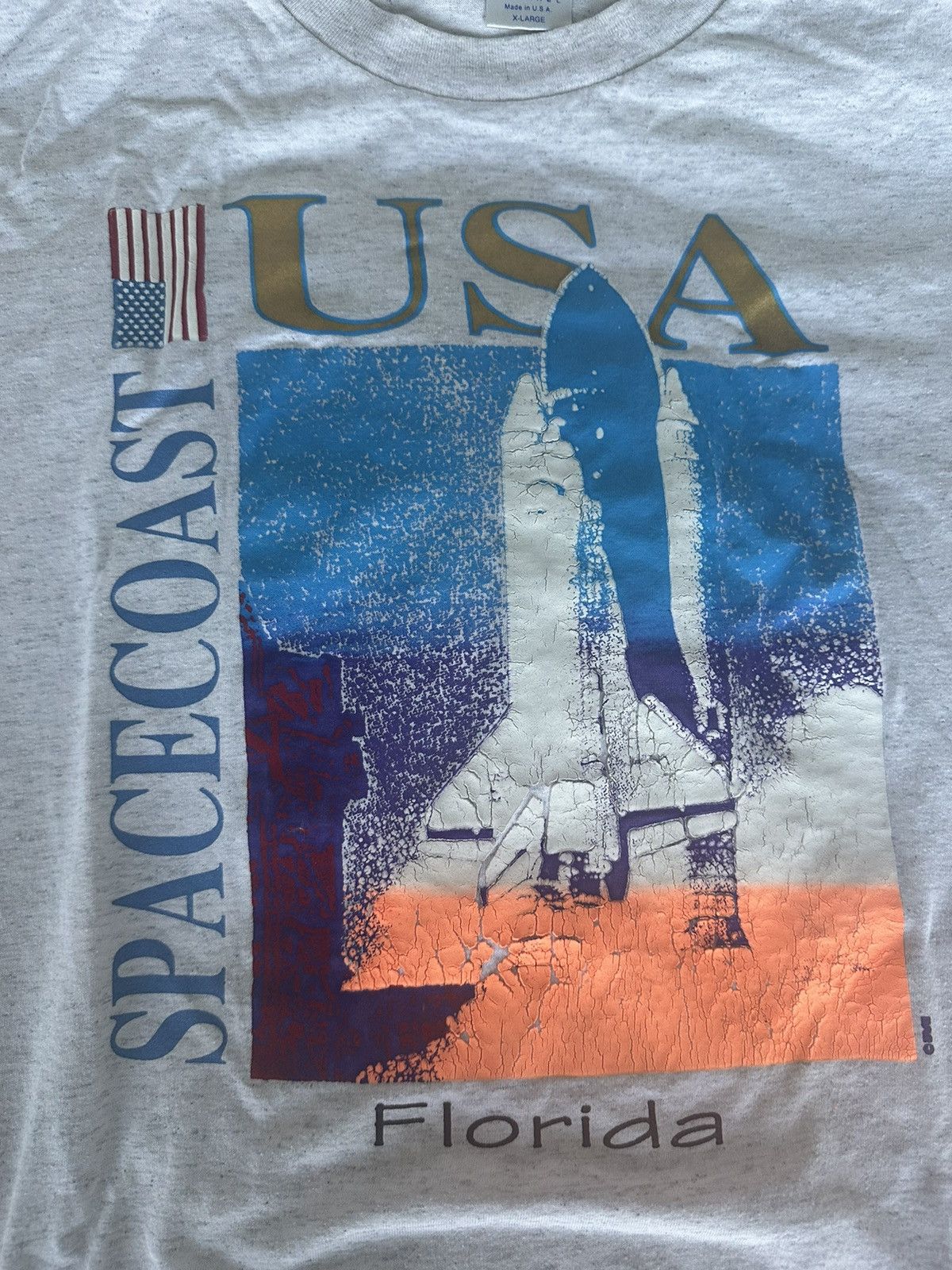 Vintage Vintage Florida USA Space t shirt Size US XL / EU 56 / 4 - 2 Thumbnail