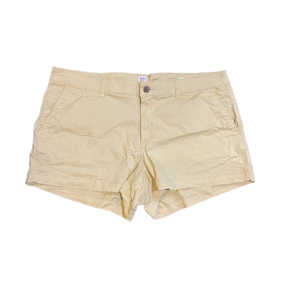 Gap Chino 3" Shorts Butter Yellow 18 Spring Summer Beach Casual Size 40" / US 18 - 1 Thumbnail