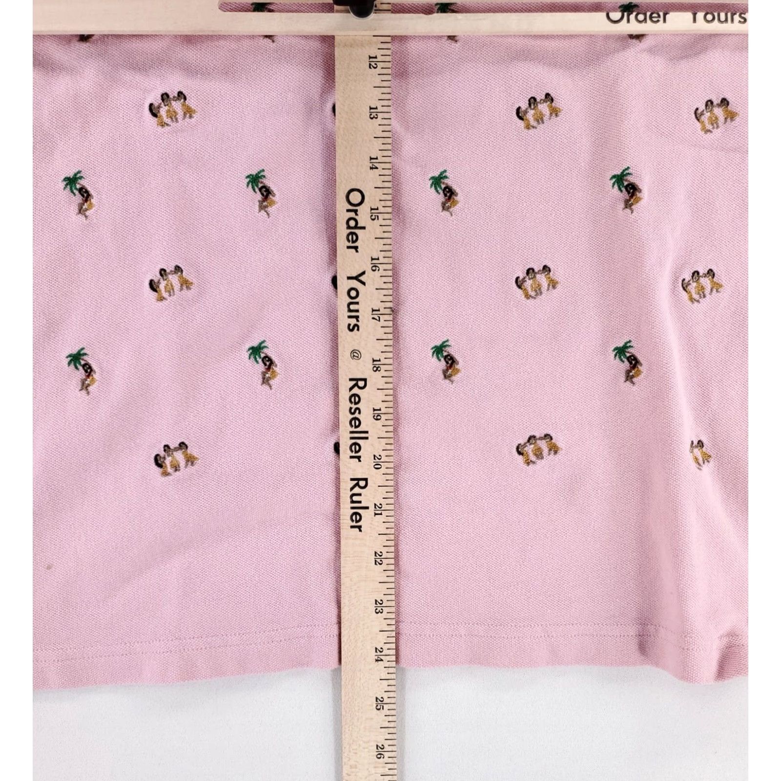J.Crew J.CREW Polo Shirt Mens M Pink All Over Embroidered Hula Girls Oarsman Size US M / EU 48-50 / 2 - 6 Thumbnail