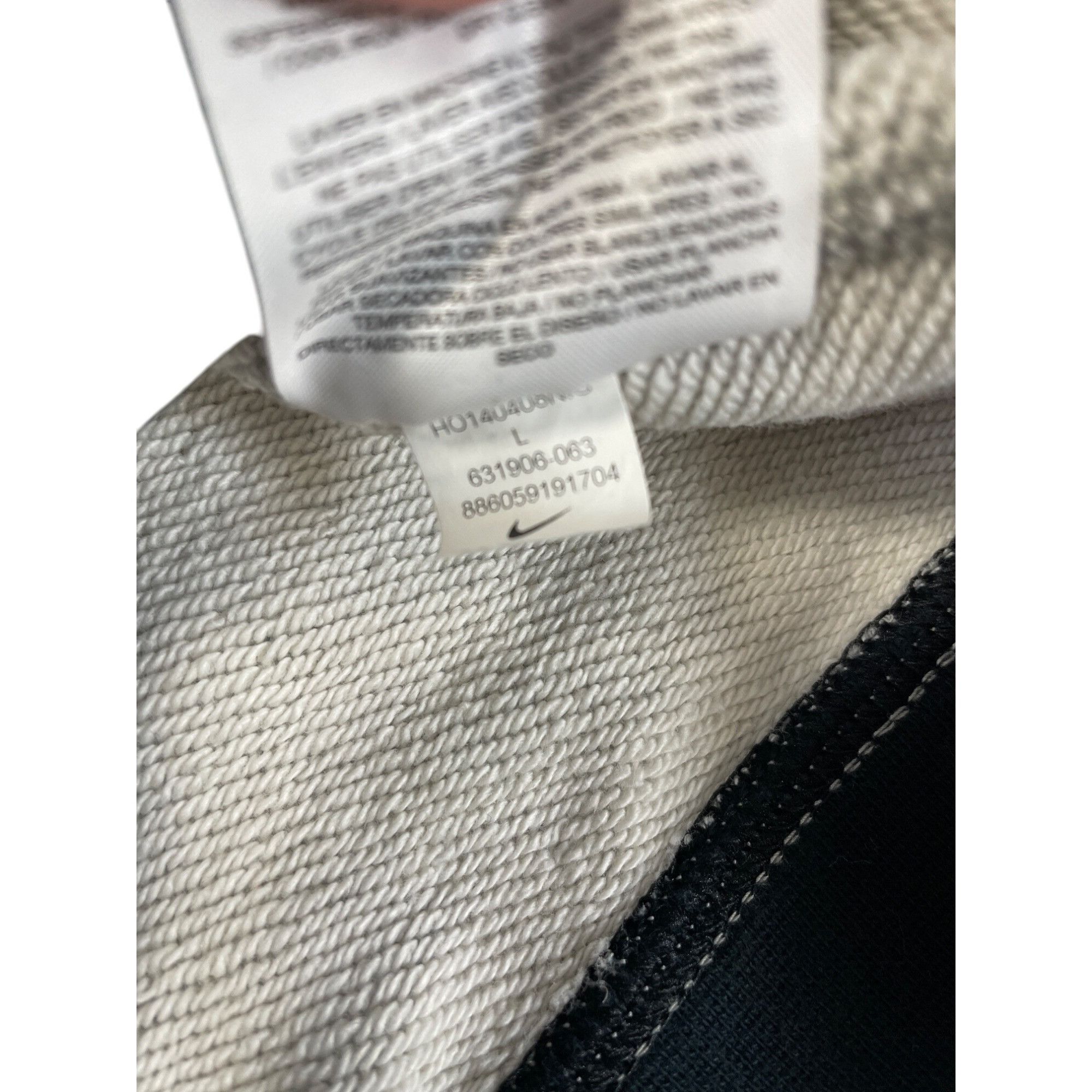 Nike Nike Air Youth mens gray black Pullover sweatshirt Size L SK Size US L / EU 52-54 / 3 - 8 Thumbnail