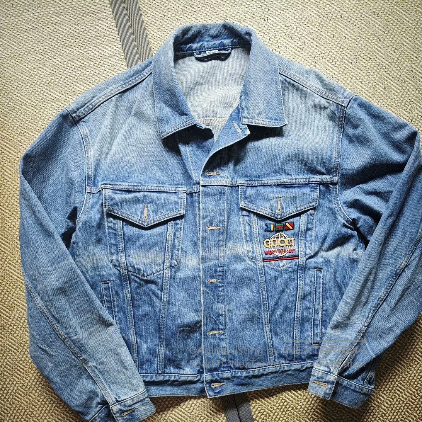 Gucci gucci vintage denim jacket with nautical patch. Size US XXL / EU 58 / 5 - 2 Thumbnail
