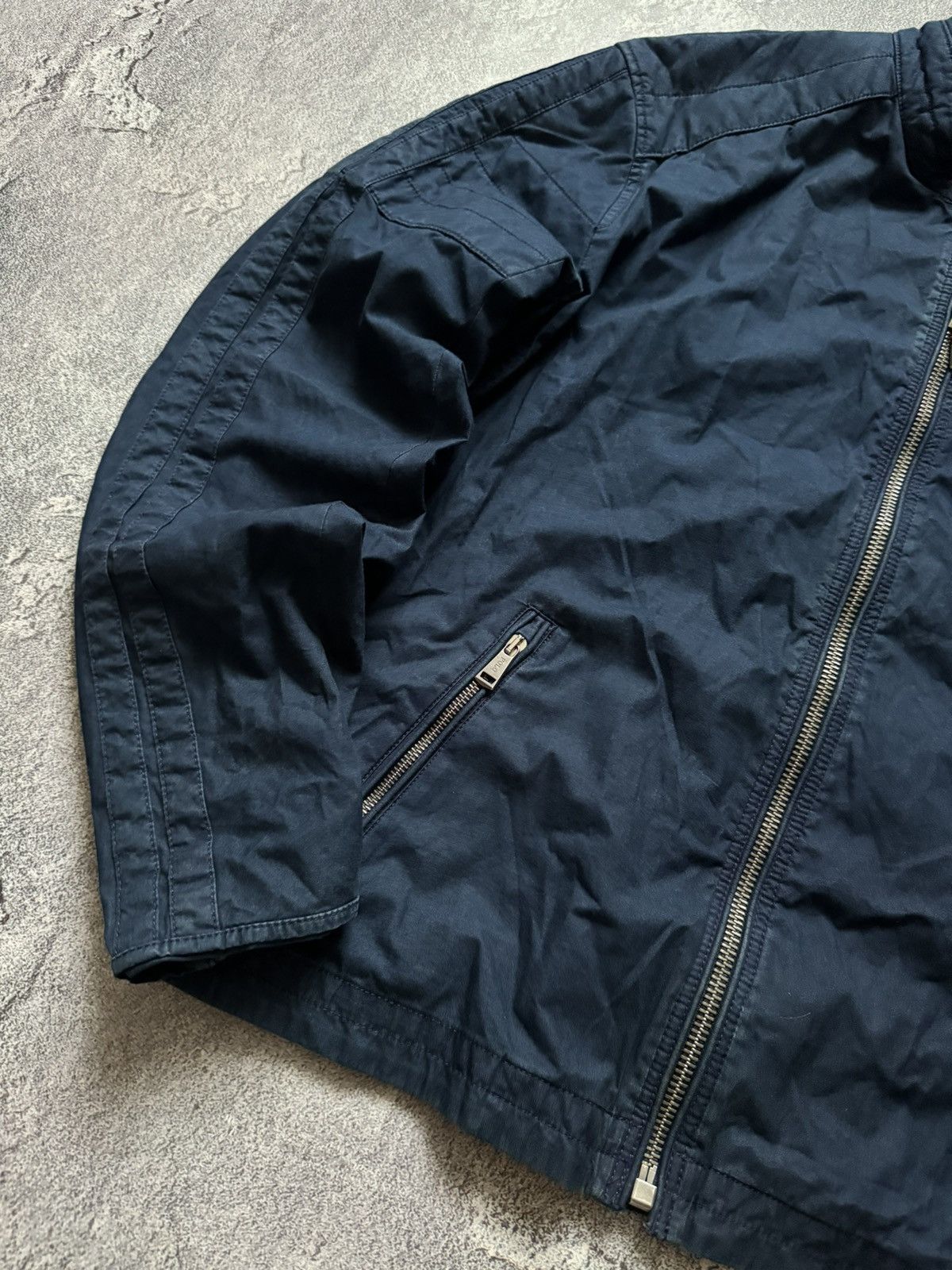 Polo Ralph Lauren × Vintage Polo Ralph Lauren XXL zip bomber style denim bike jacket 00s Size US XXL / EU 58 / 5 - 7 Thumbnail