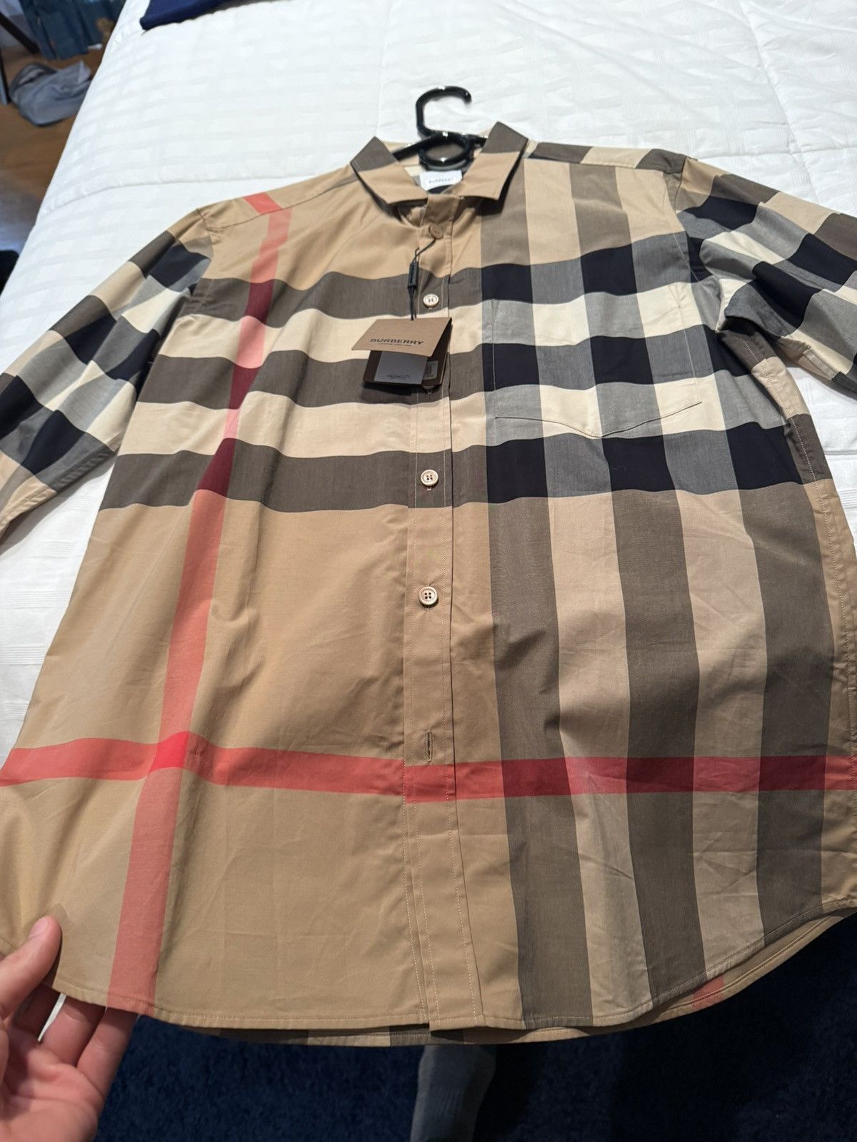 Burberry Burberry slim fit check cotton shirt Size US L / EU 52-54 / 3 - 2 Thumbnail