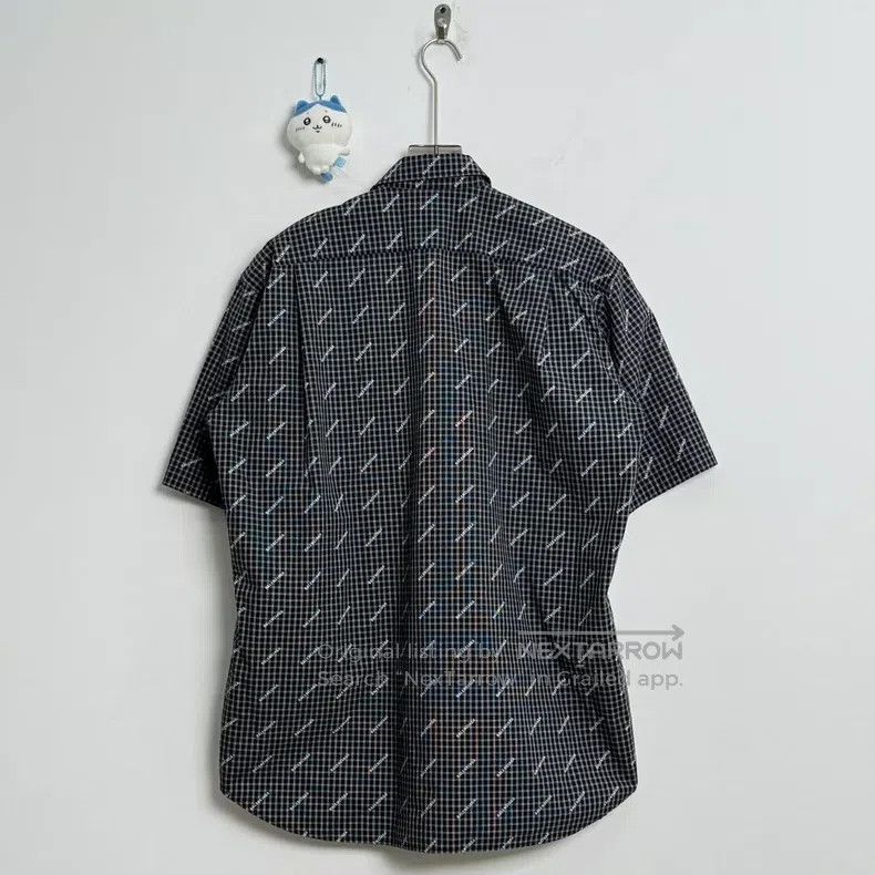 Balenciaga Balenciaga Plaid Bullet Rain Print Short Sleeve Shirt Size Size XS / US 0-2 / IT 36-38 - 2 Thumbnail