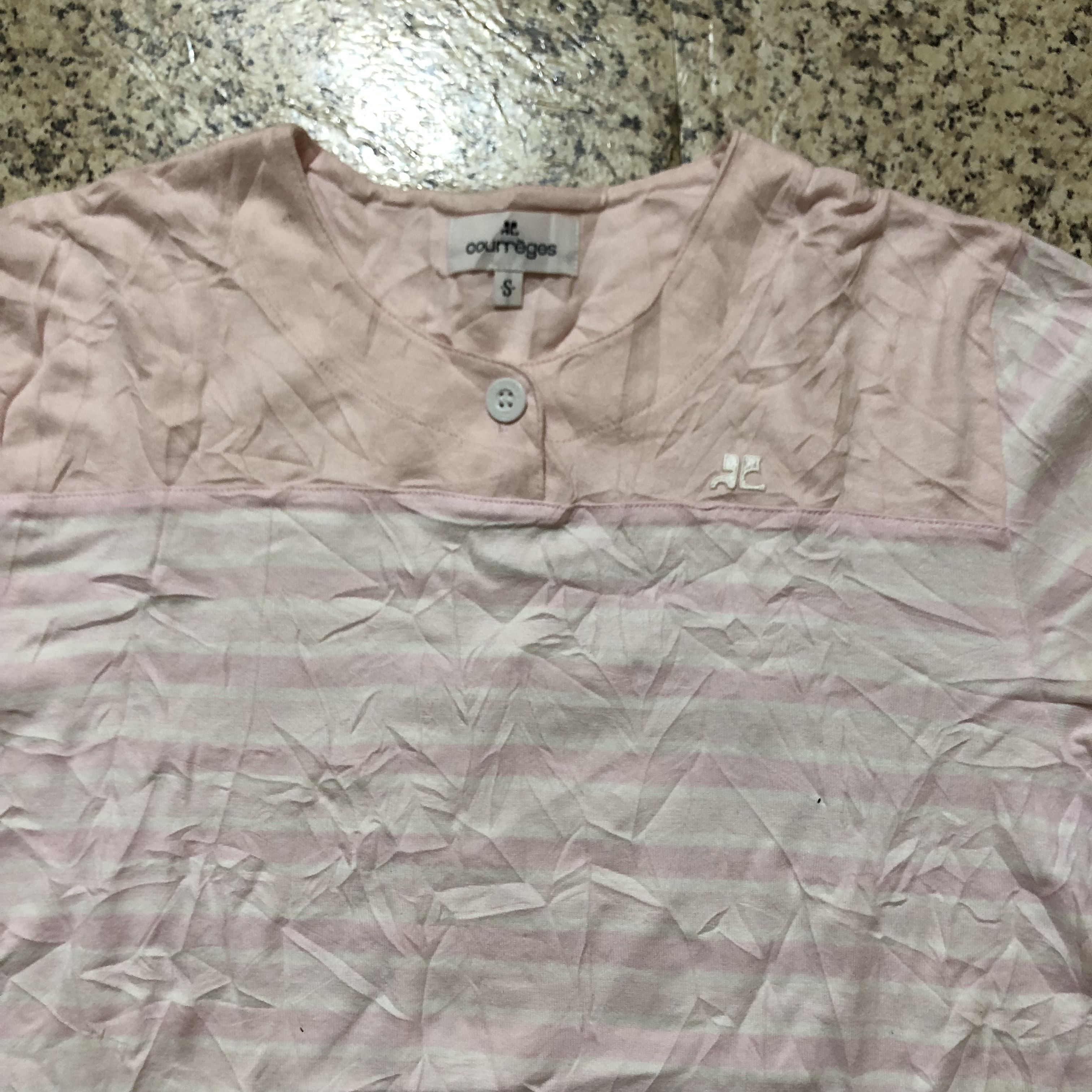 Courreges Vintage Courrèges Paris Striped 3/4 Sleeve Top RARE Size S / US 4 / IT 40 - 3 Thumbnail
