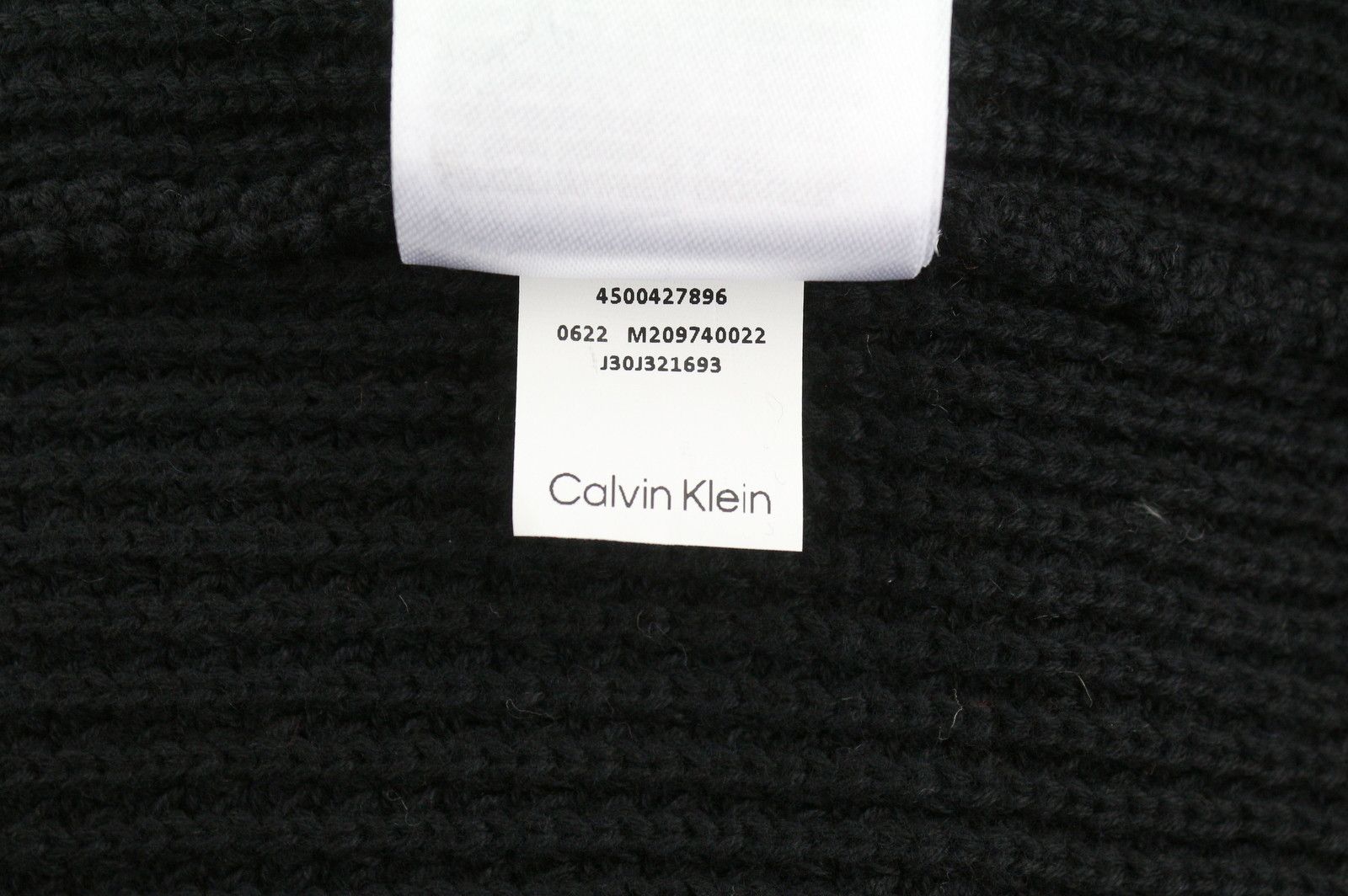 Calvin Klein M Black Cotton Knit Hooded Stretch Jumper 87436 Size US M / EU 48-50 / 2 - 9 Thumbnail