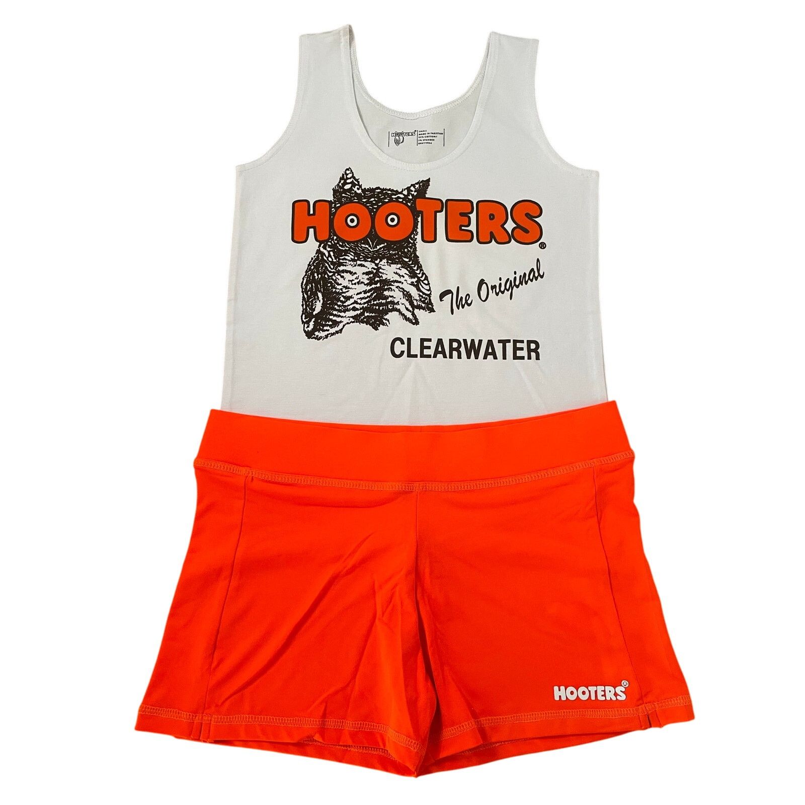 Other New Hooters Uniform Tank Shorts Pouch Tag Socks hose Sm/Med Size S / US 4 / IT 40 - 7 Thumbnail