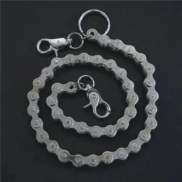 Jewelry Punk Rock Unique Metal Minimalist Bicycle Chain Keychains Size ONE SIZE - 2 Thumbnail
