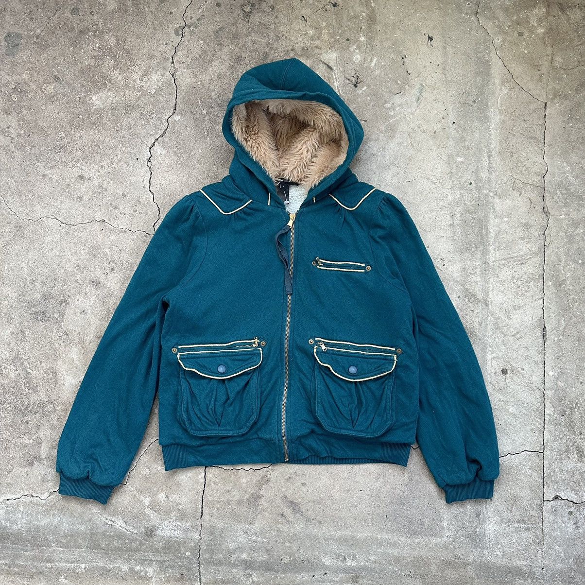 If Six Was Nine × Marc by Marc Jacobs Marc jacobs Zip Faux Fur Hoodie LGB Style Size L / US 10 / IT 46 - 2 Thumbnail