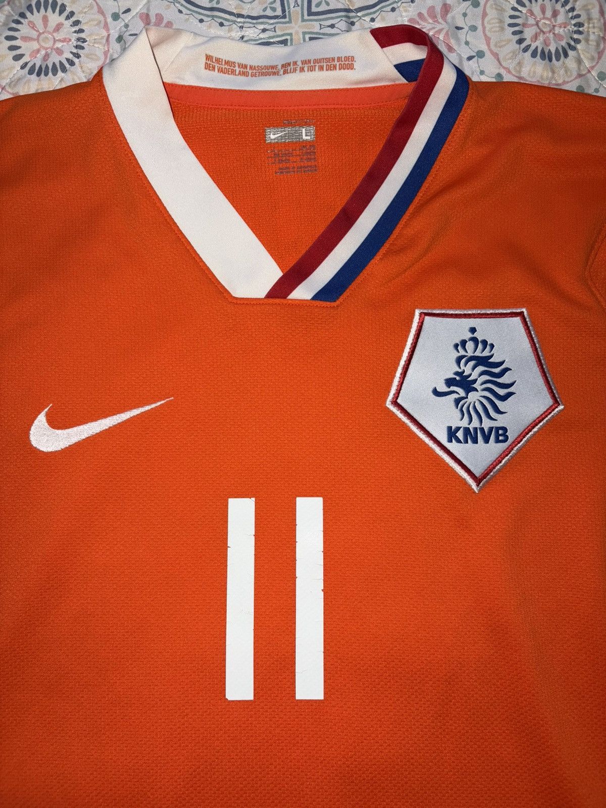 Nike 2008 10 Netherlands Robben Size US L / EU 52-54 / 3 - 2 Thumbnail
