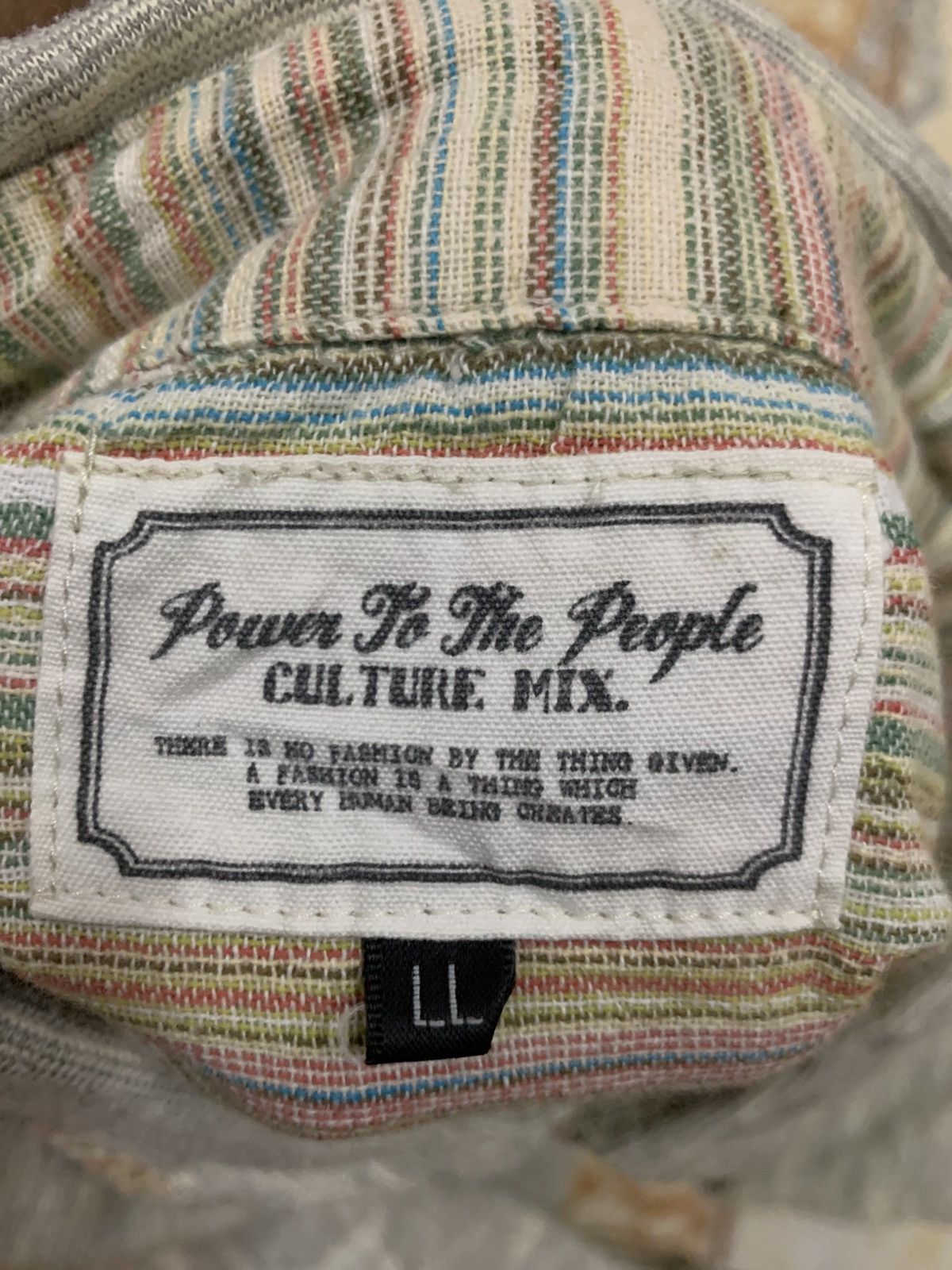 Japanese Brand Power To The People (Tribal collar) culture mix Size US M / EU 48-50 / 2 - 4 Thumbnail