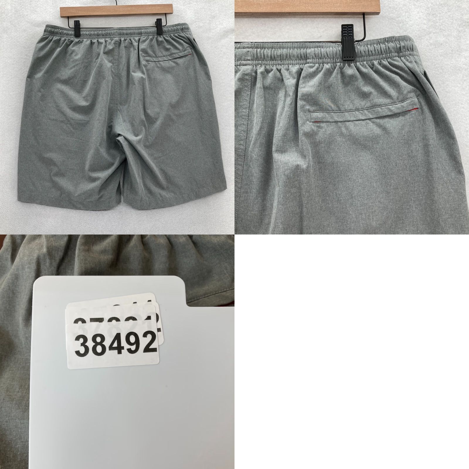 Chubbies Chubbies Shorts Mens 2XL Gray Chino Commission Athleisure Performance Drawstring Shorts Size US 39 - 8 Thumbnail