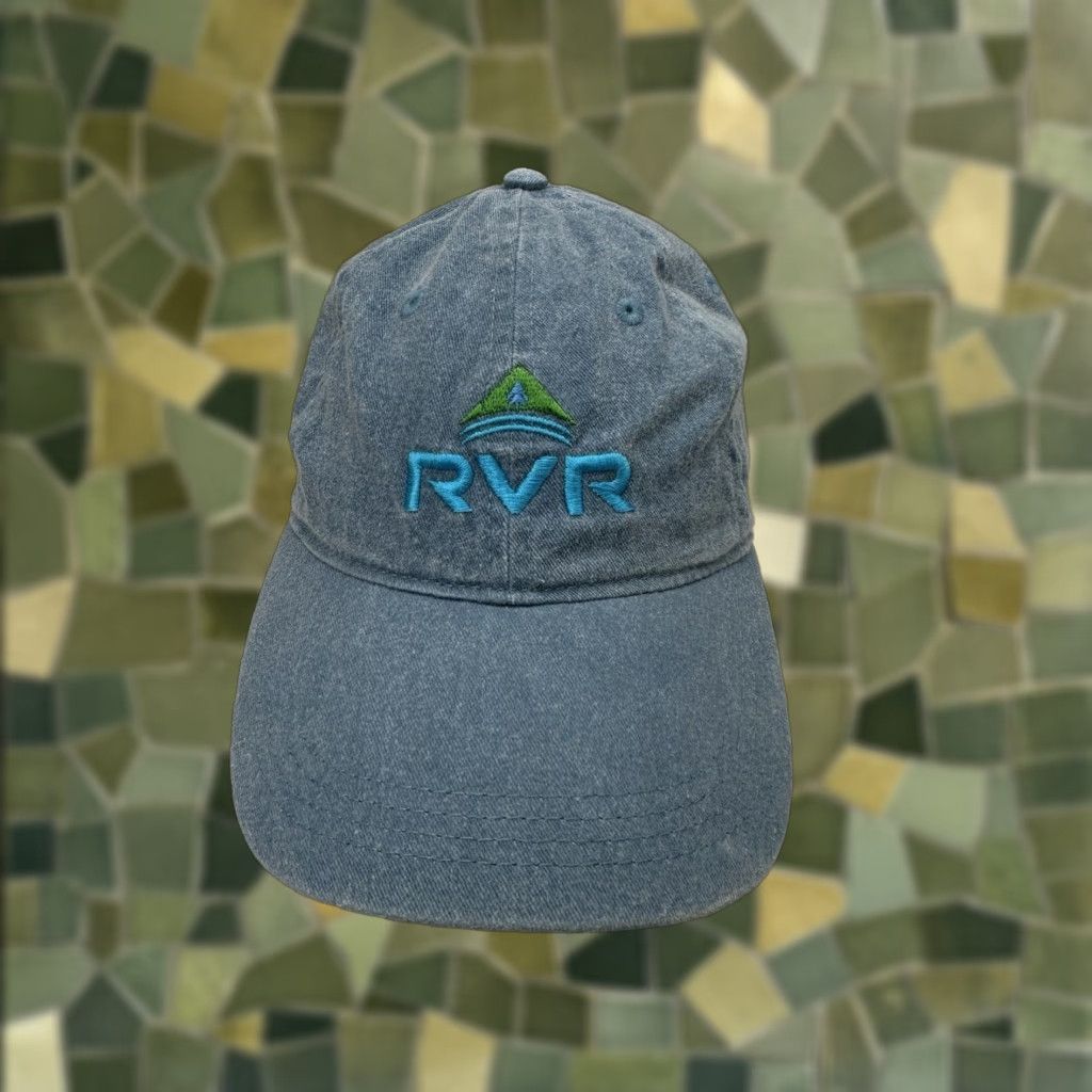 Vintage Authentic Pigment Baseball Hat Blue River Valley Ranch RVR Maryland Adjustable Baseball Cap Men One Size Blue Adjustable Hats Mens Size ONE SIZE - 1 Thumbnail