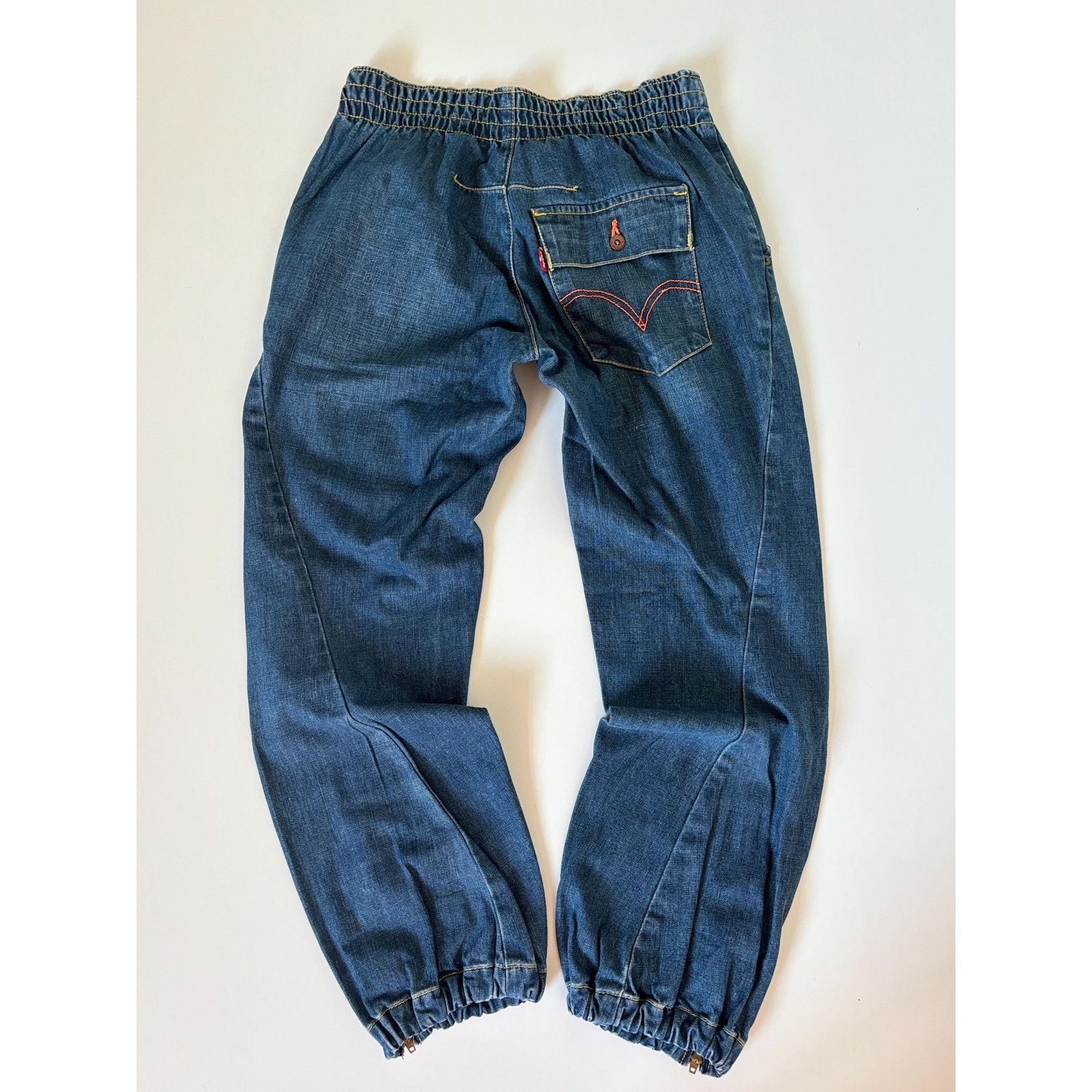 Levi's Levi’s Engineered Jeans Twisted Leg Elastic Waist Y2K Size US 28 / EU 44 - 1 Thumbnail