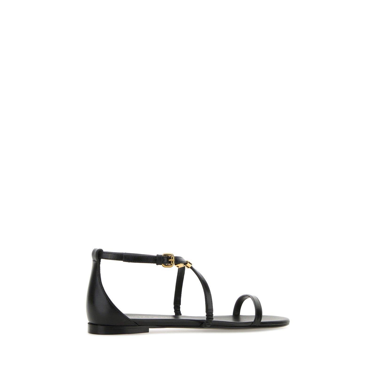 Alexander McQueen ALEXANDER MCQUEEN Black Leather Sandals New & Authentic (Wom Size US 8 / IT 38 - 3 Thumbnail