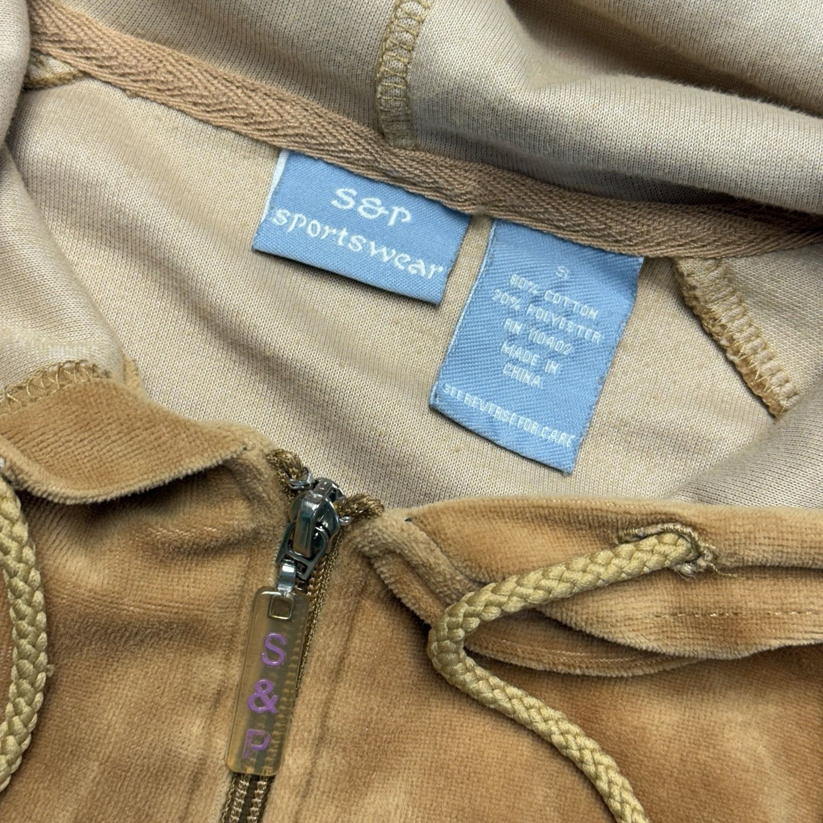 Vintage Playbaby Velour Sweatshirt Womens Small 17.5x21 Brown S & P Size S / US 4 / IT 40 - 9 Thumbnail