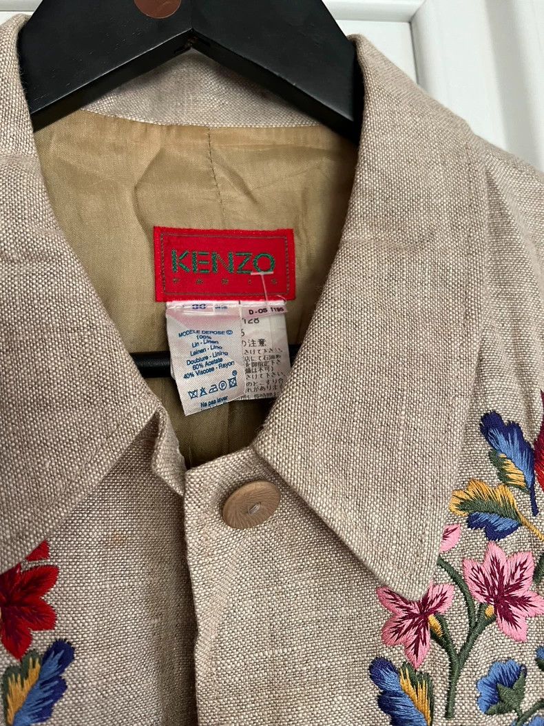 Kenzo KENZO French embroidery heavy work floral cotton linen coa Size M / US 6-8 / IT 42-44 - 3 Thumbnail