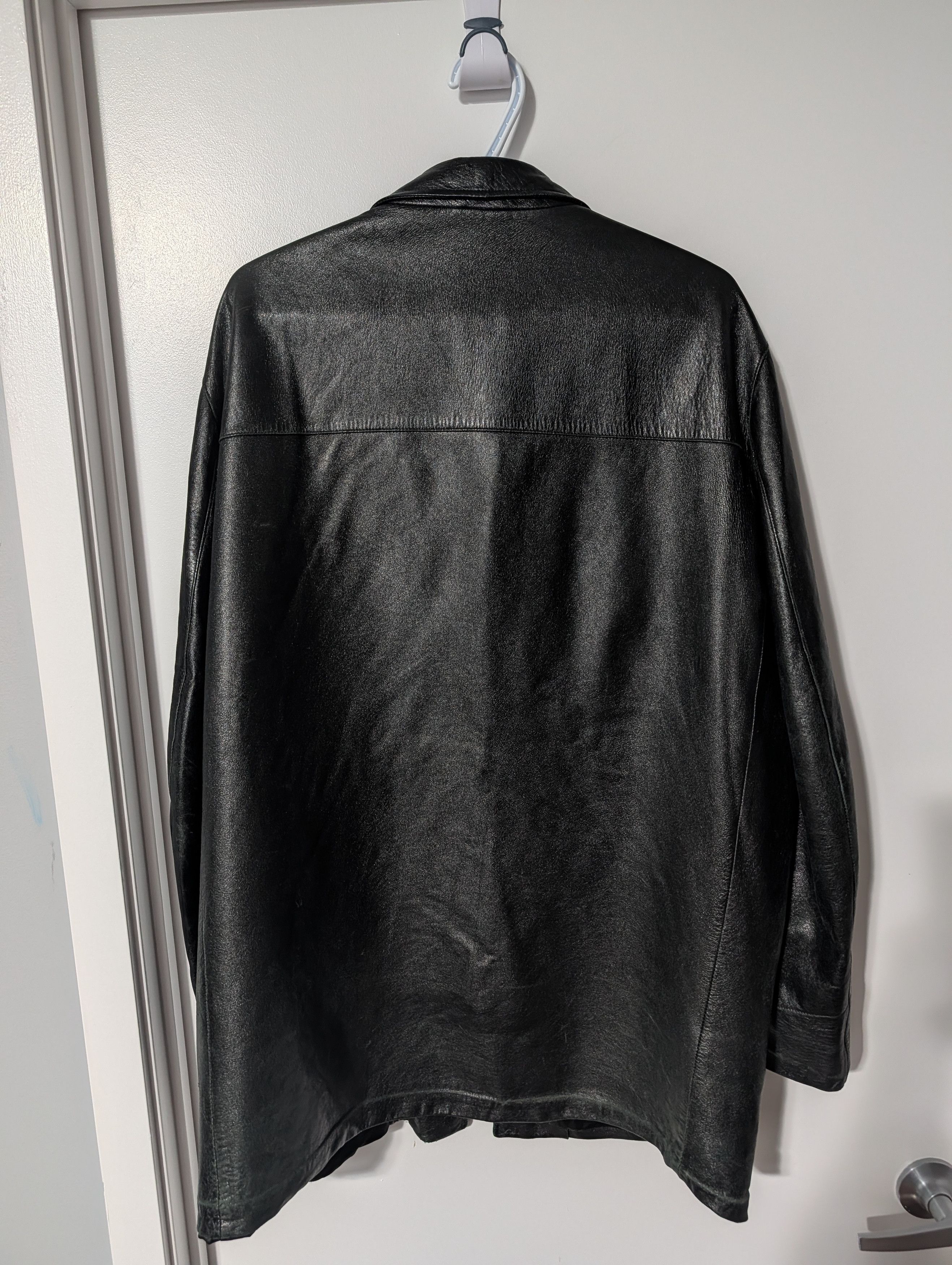 Helmut Lang Vintage Archive Leather Coat Jacket Blouson