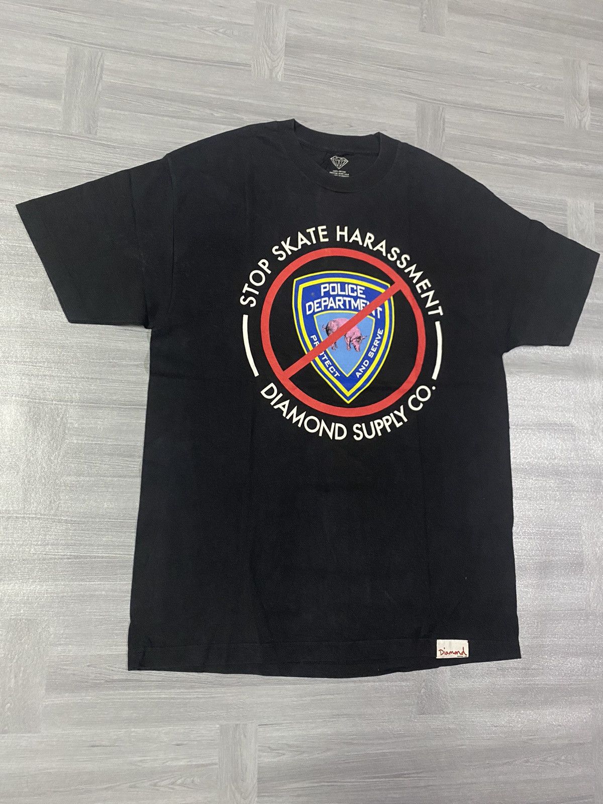 Other 💥 RARE💥 Diamond Supply Co. Stop Skate Harassment Tee Size US L / EU 52-54 / 3 - 3 Thumbnail