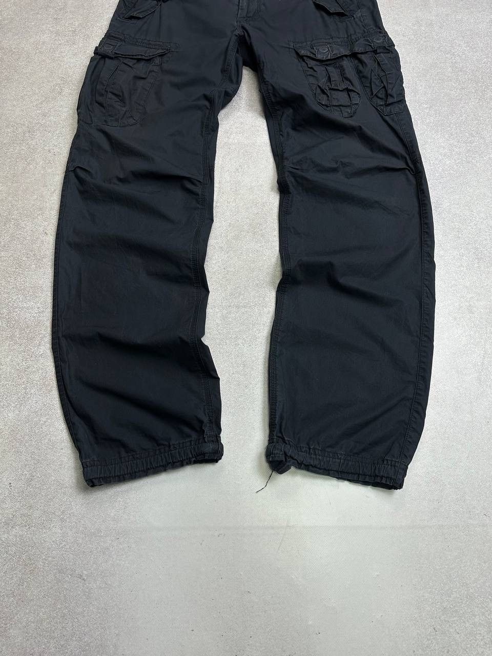 Armani ARMANI Cargo Pants Vintage Trousers Black Sz 31 Size US 31 - 5 Thumbnail
